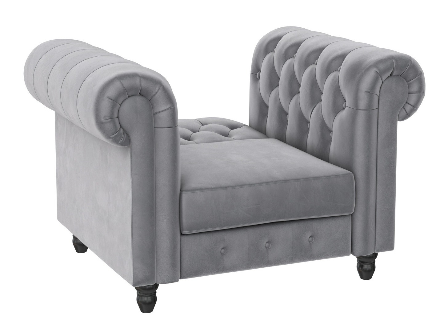 Chesterfield fotelja Tulsa 630 (Svijetlo siva)