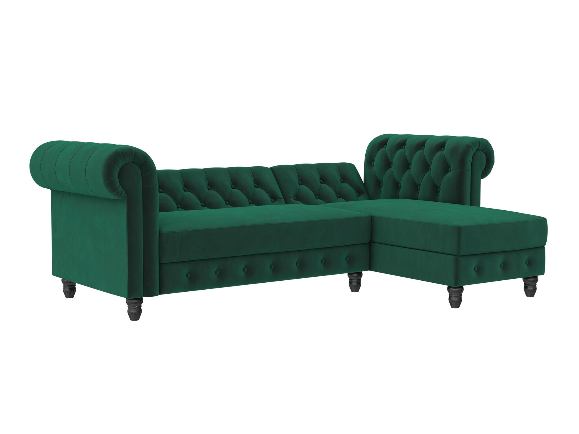 Chesterfield kutna garnitura Tulsa 622 (Tamnozelena)