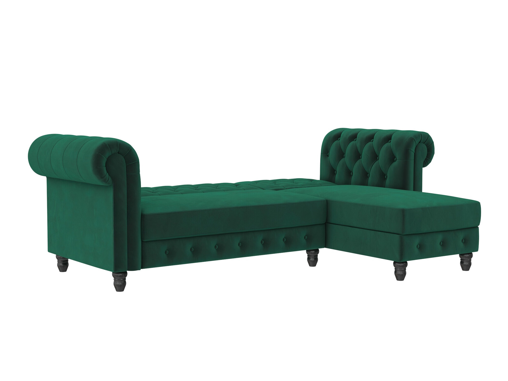 Chesterfield kutna garnitura Tulsa 622 (Tamnozelena)