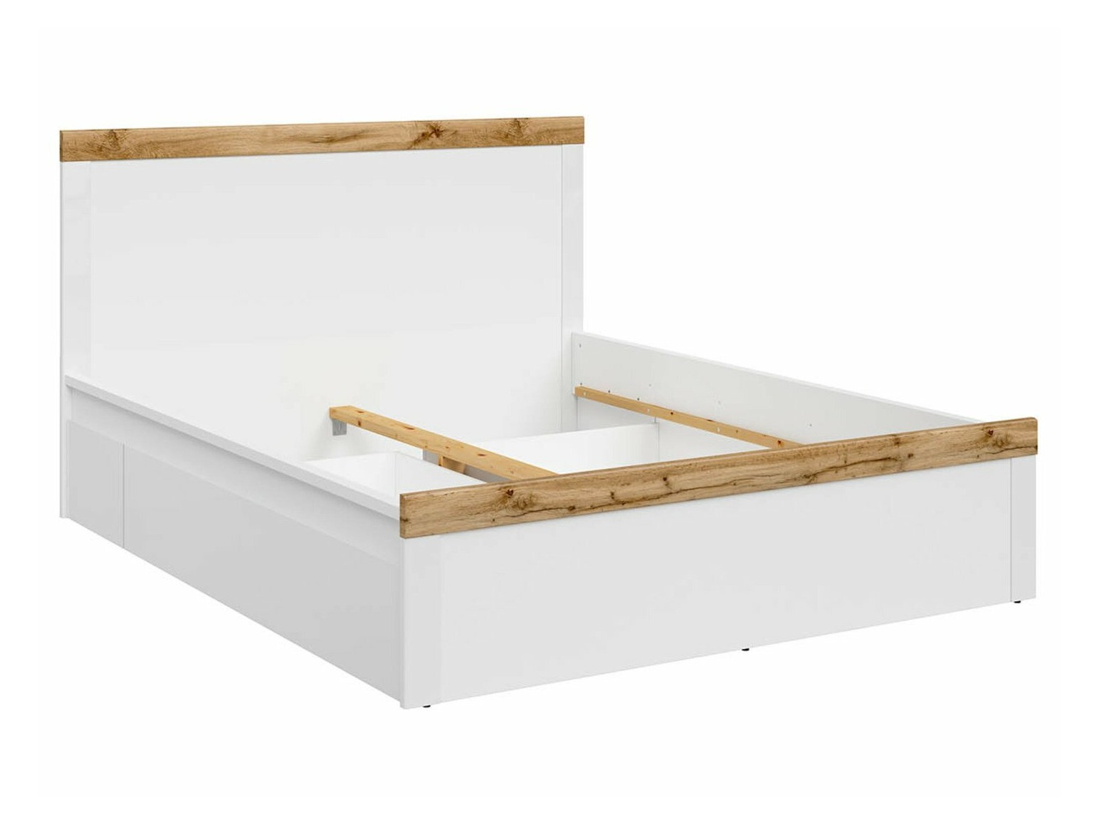 Krevet Sonsoru 138 (Bijela + Hrast)