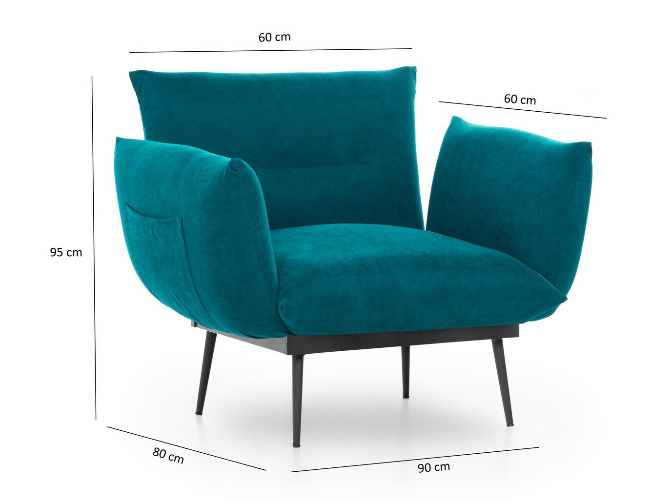 Fotelja Altadena 469 (Tirkizna)