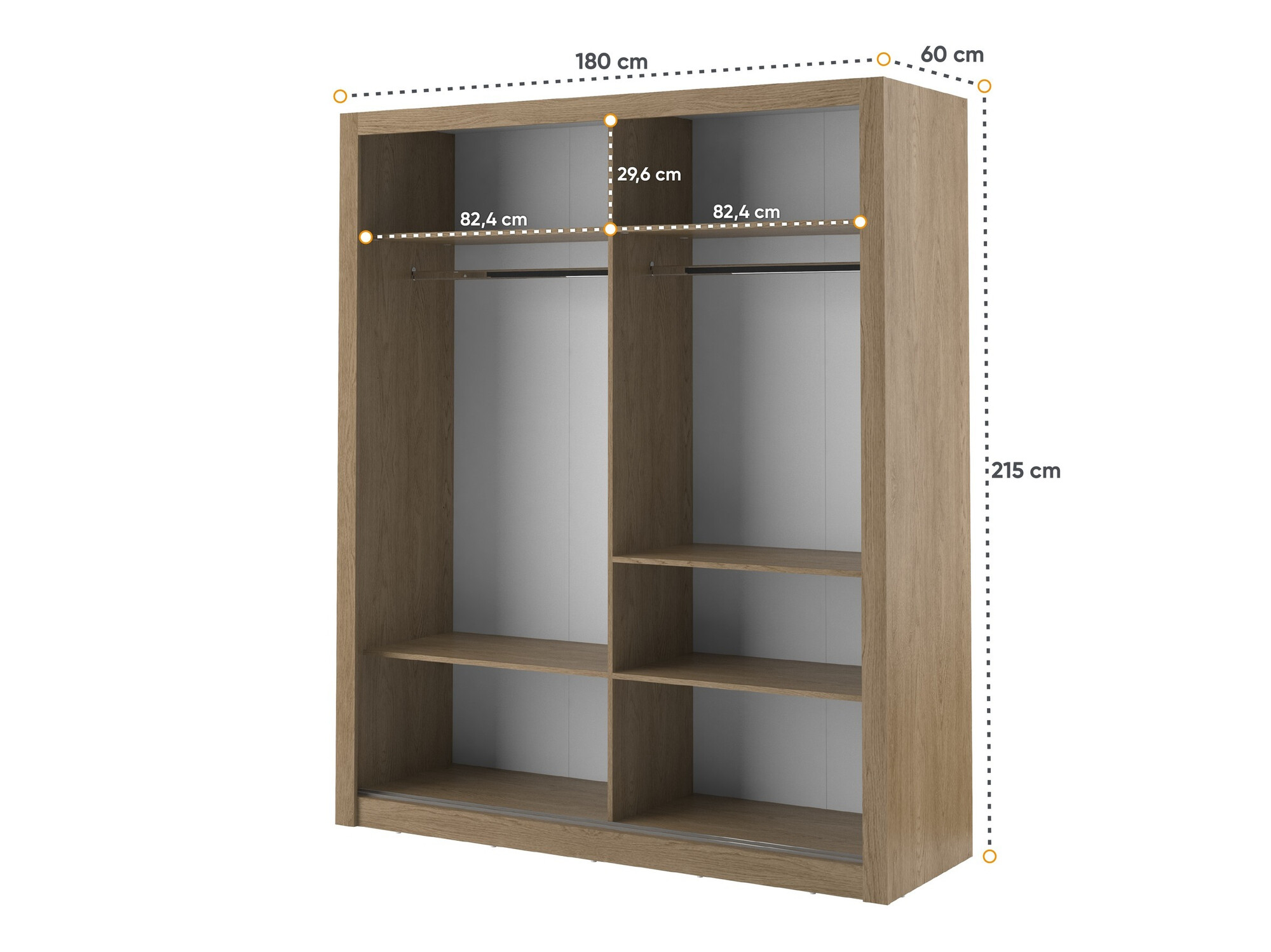 Ormar Fresno 102 (Svijetli hrast)