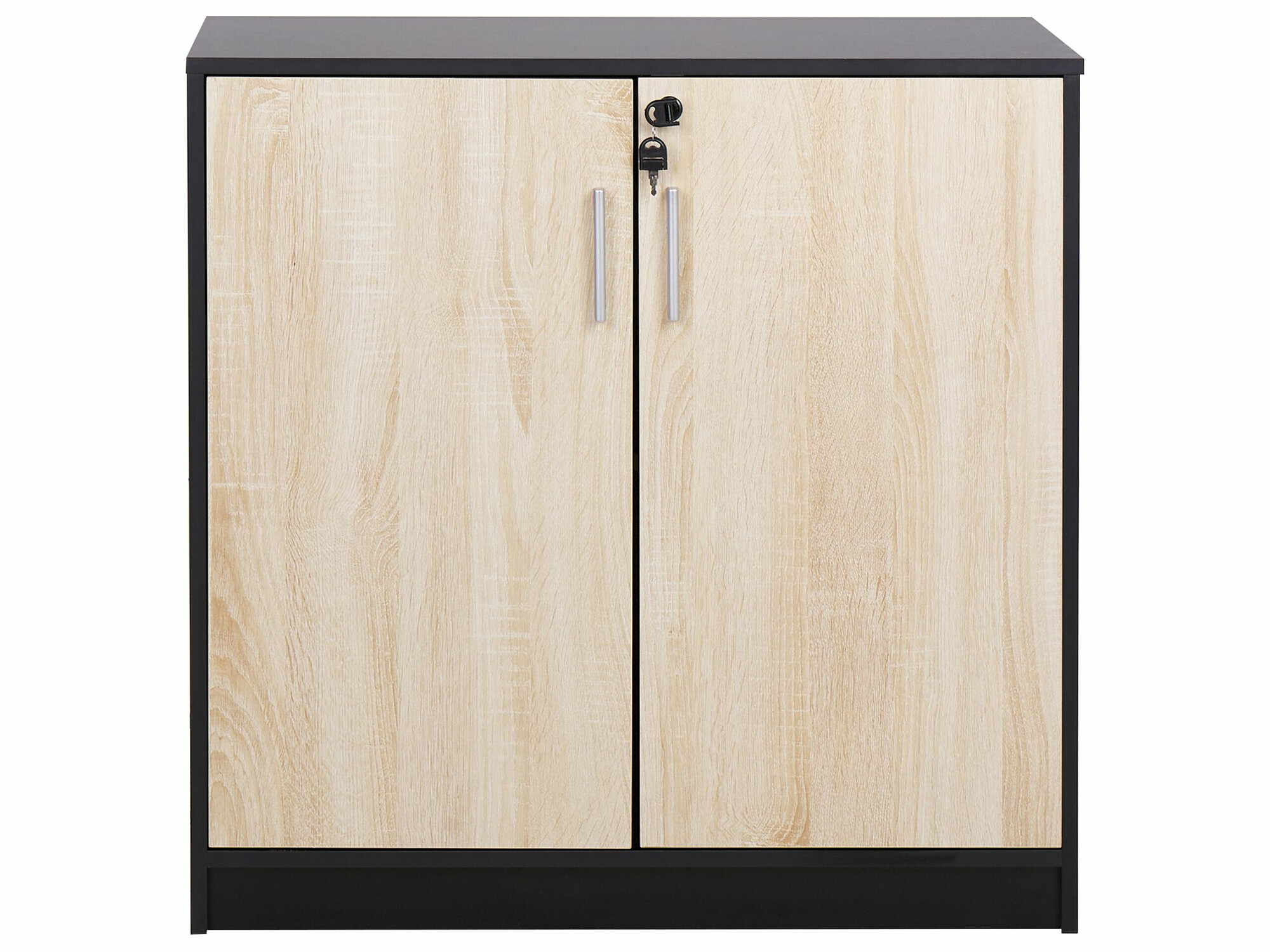 Ormarić Catferu 112 (Crna + Svijetlo smeđa)