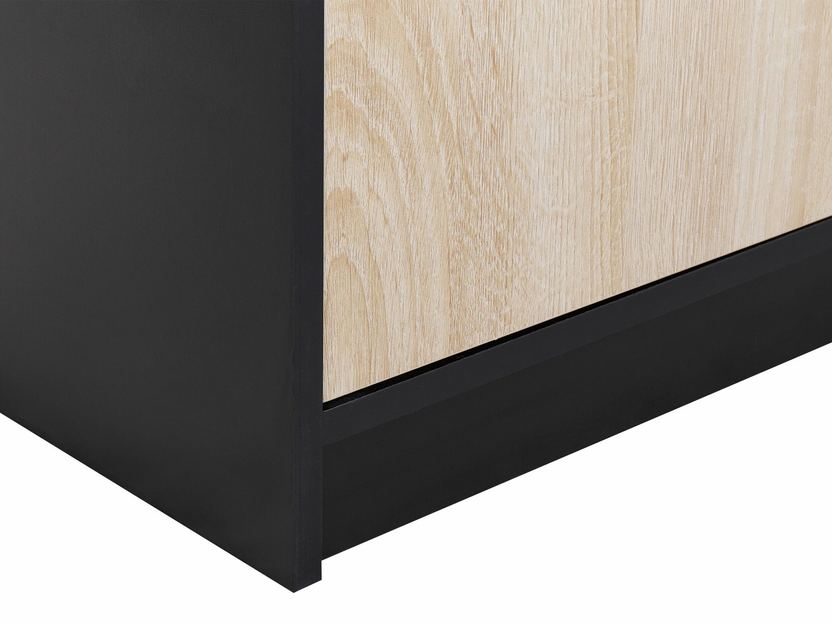 Ormarić Catferu 112 (Crna + Svijetlo smeđa)