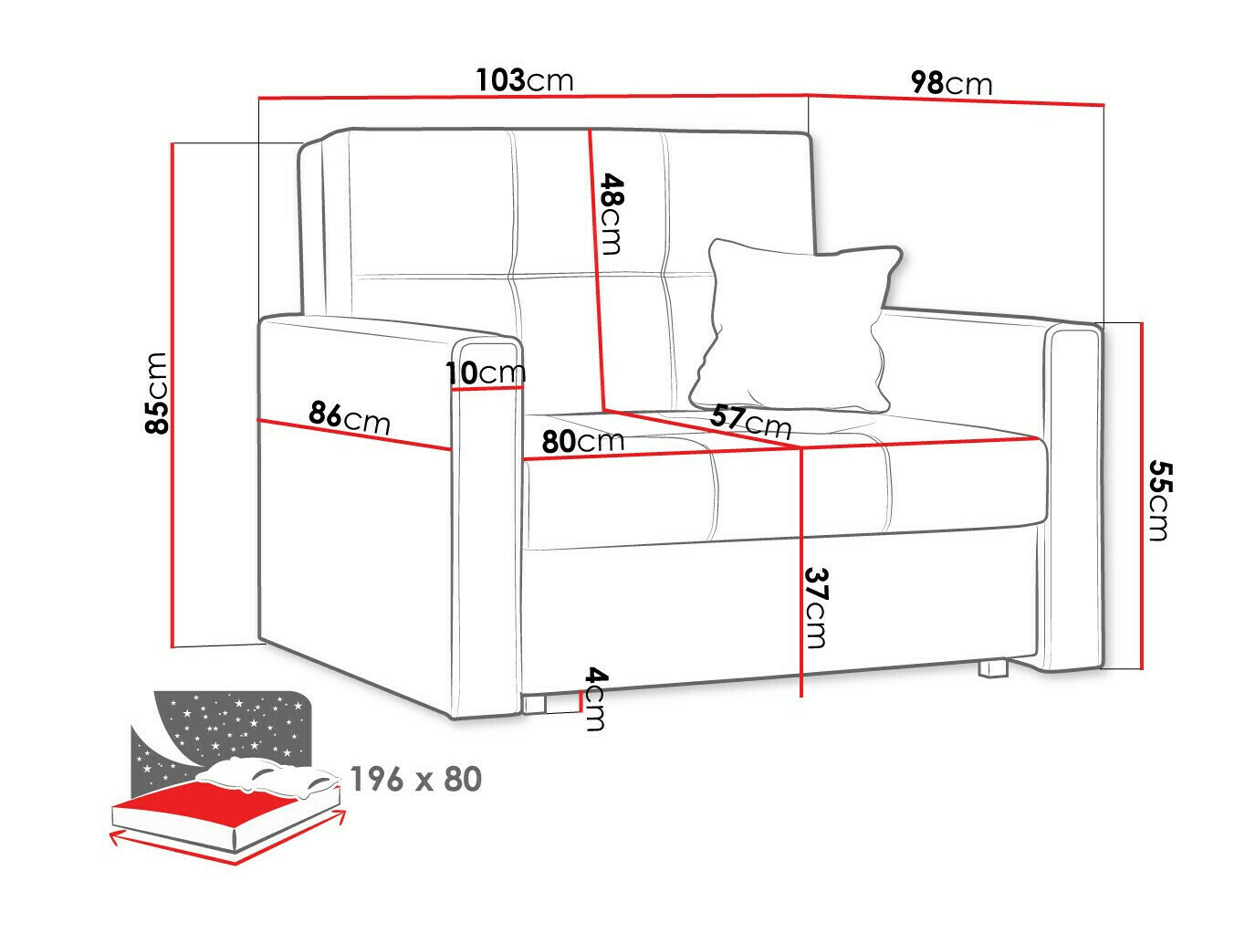 Fotelja Columbus 104 (Manila 05)