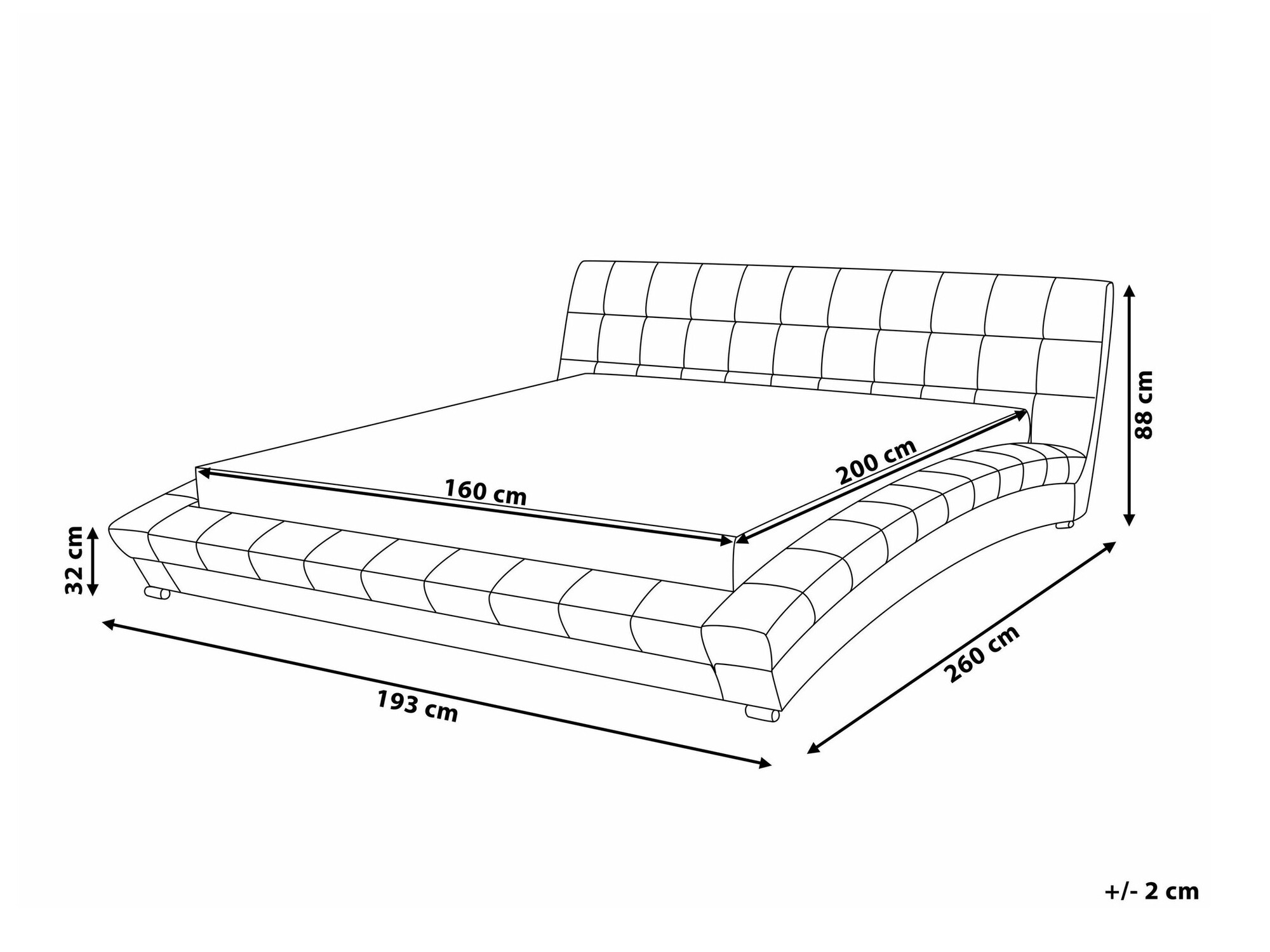 Krevet Berwyn 1535 (160 x 200 cm)