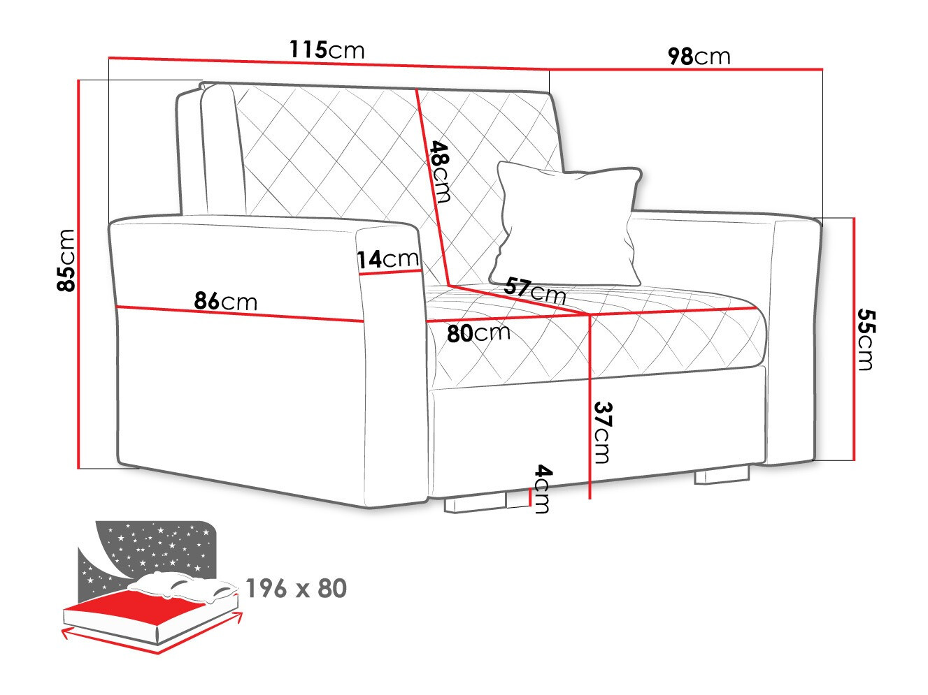 Fotelja Clarona I (Zanzibar 190)