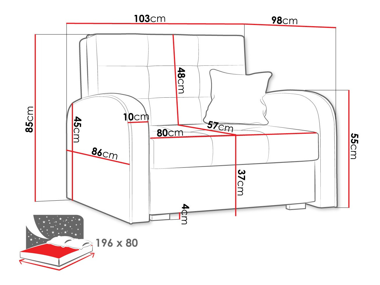 Fotelja Columbus 114 (Kronos 09)