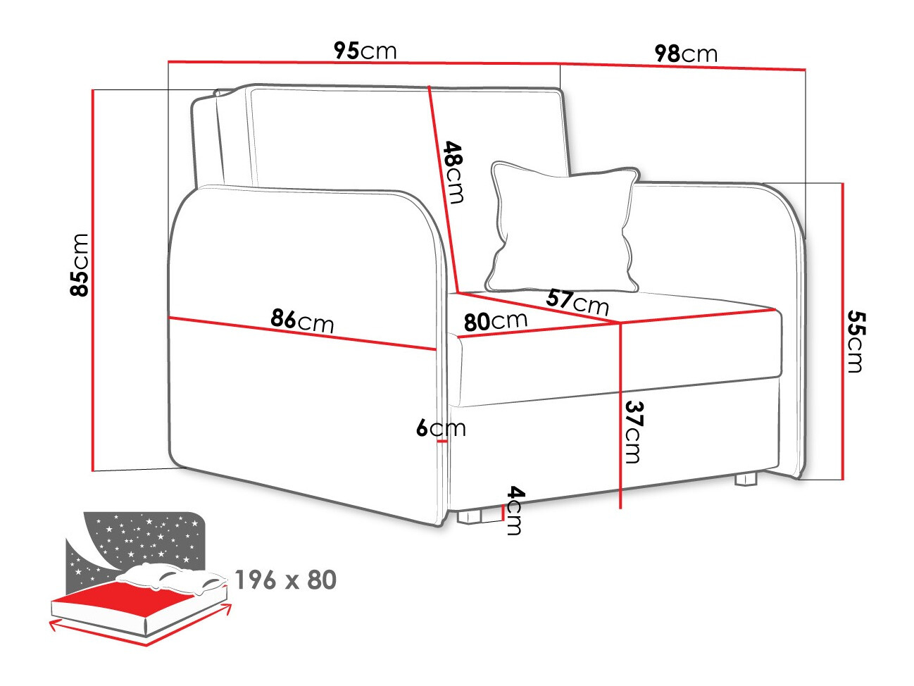 Fotelja Lirael I (Mono 241)