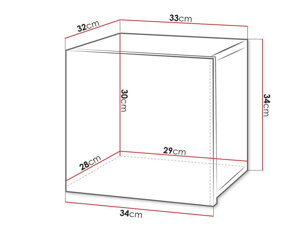Zidni ormarić Tivdalu 124 (Crna + Sjajno crna)
