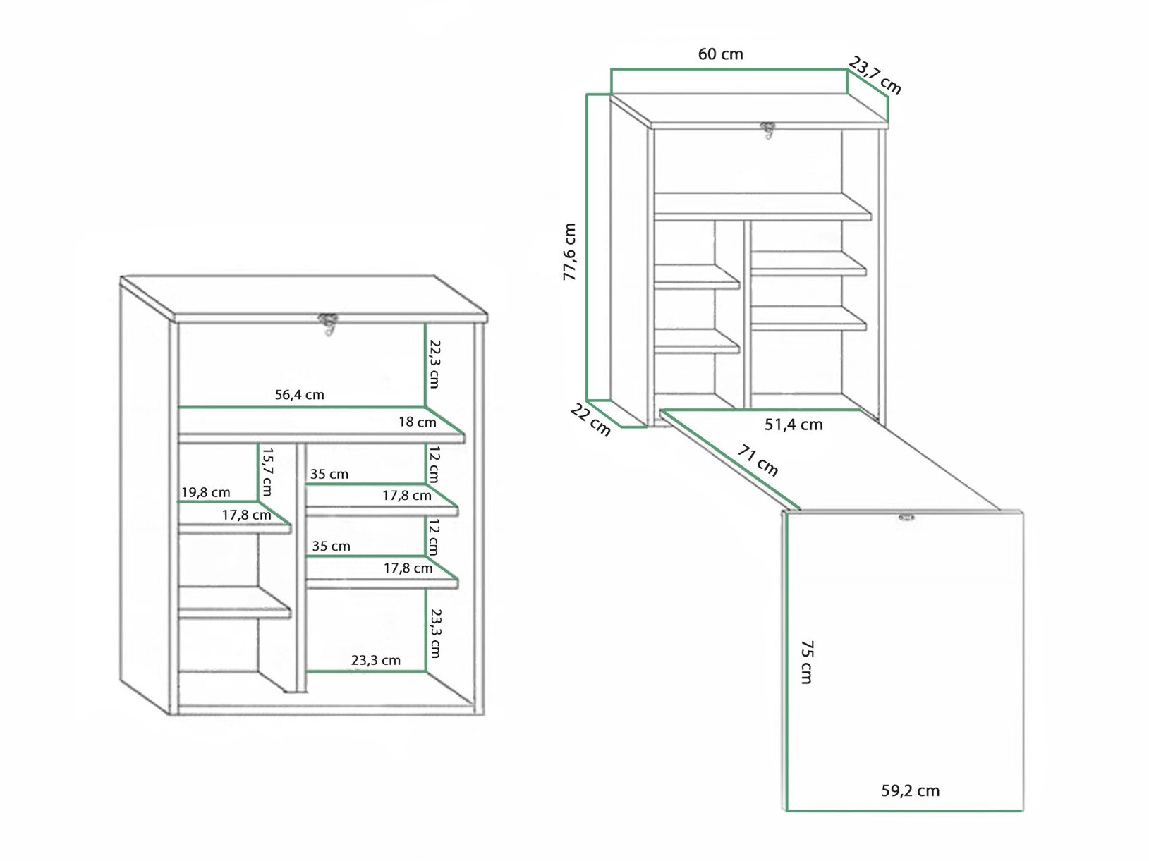 Uredski stol Gilroy 102 (Bijela + Sjajno bijela)