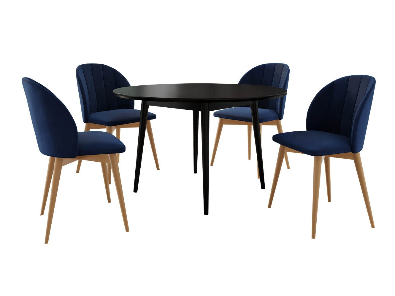 Blagovaonski set Racine 127 (Smeđa + Magic Velvet 2216)