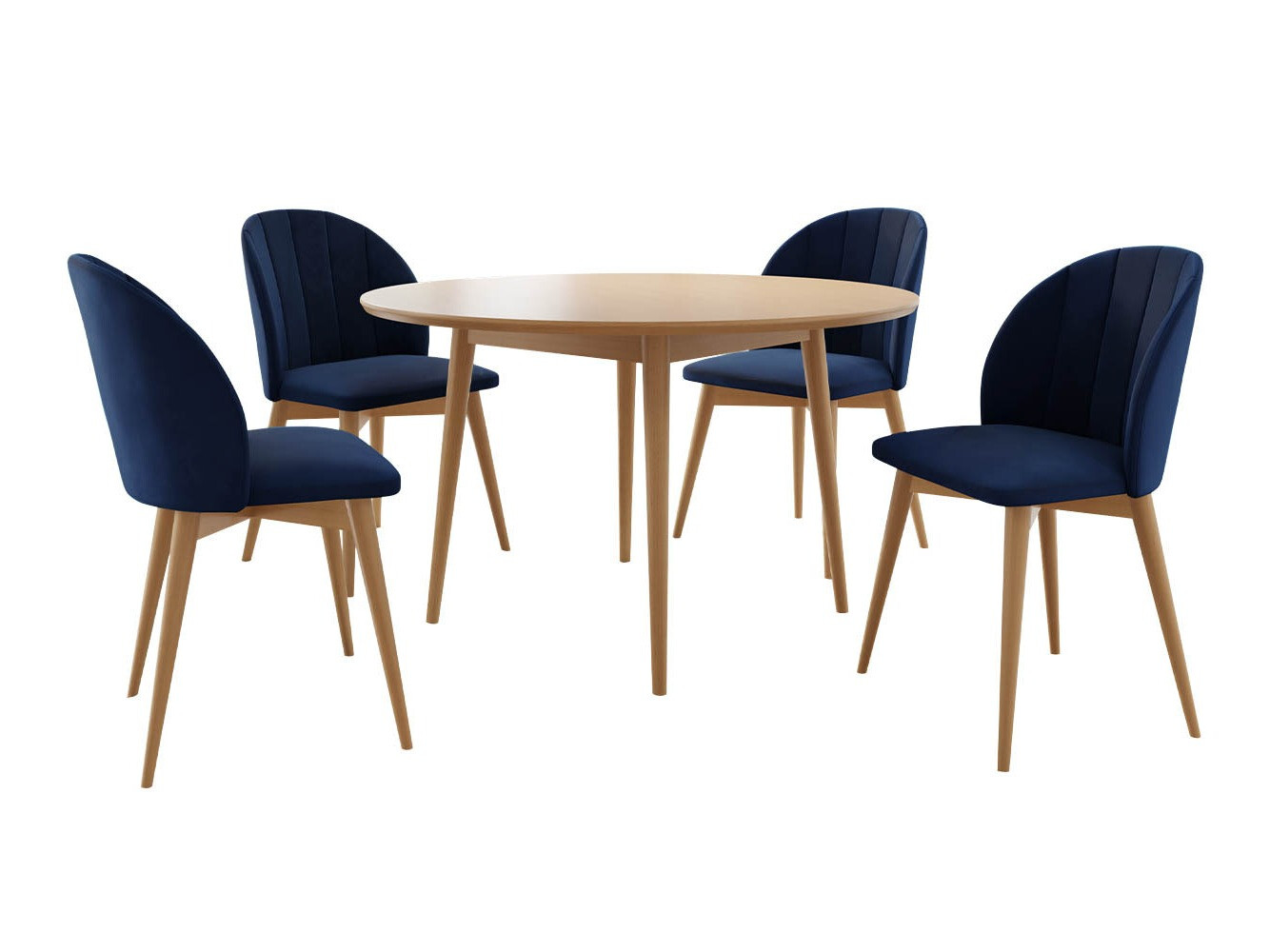 Blagovaonski set Racine 127 (Smeđa + Magic Velvet 2216)