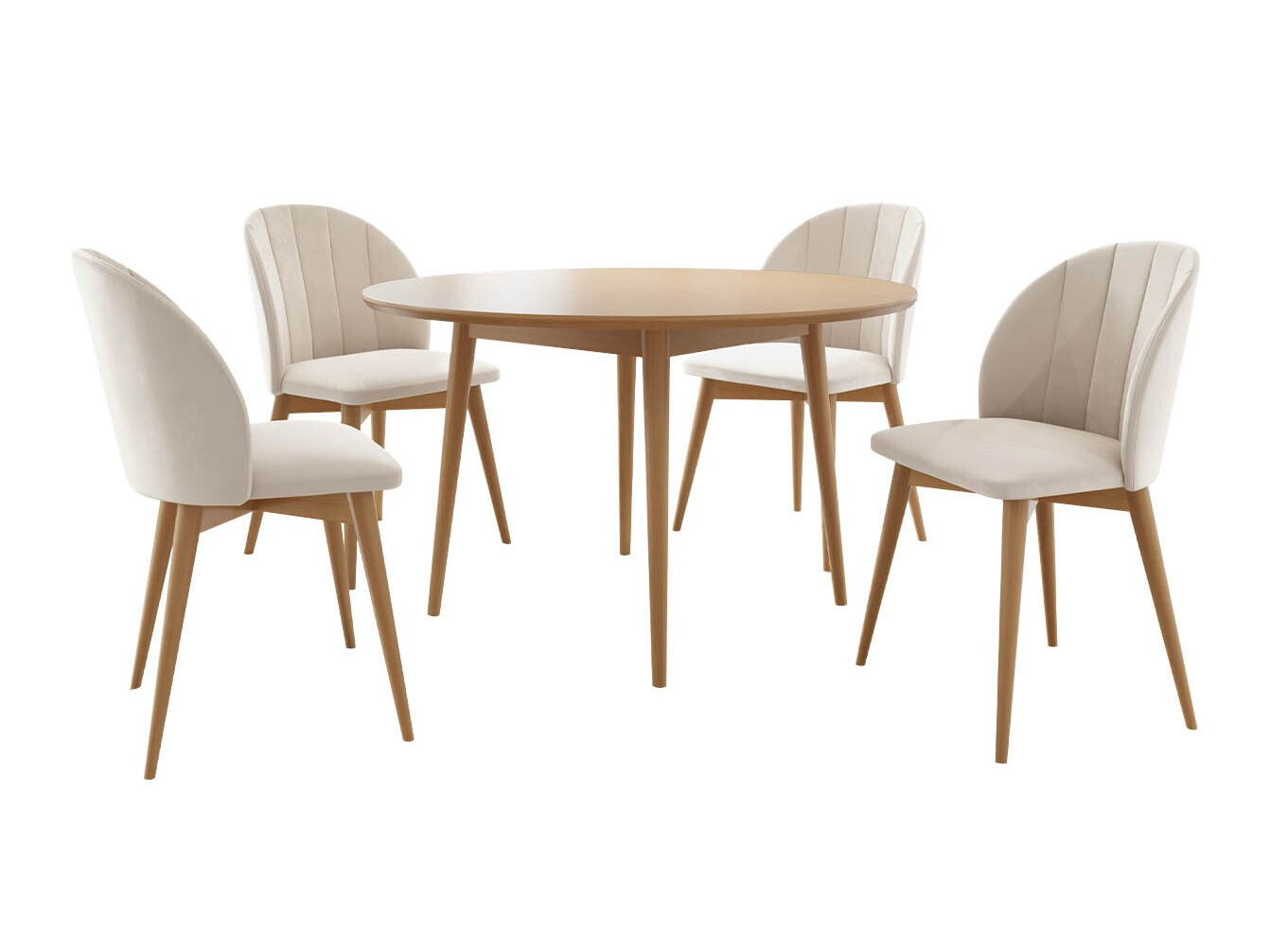 Blagovaonski set Racine 127 (Smeđa + Magic Velvet 2250)