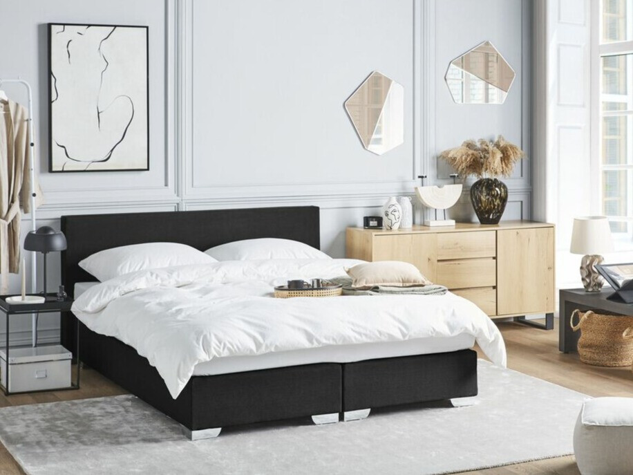 Boxspring krevet Berwyn 1548 (Crna)