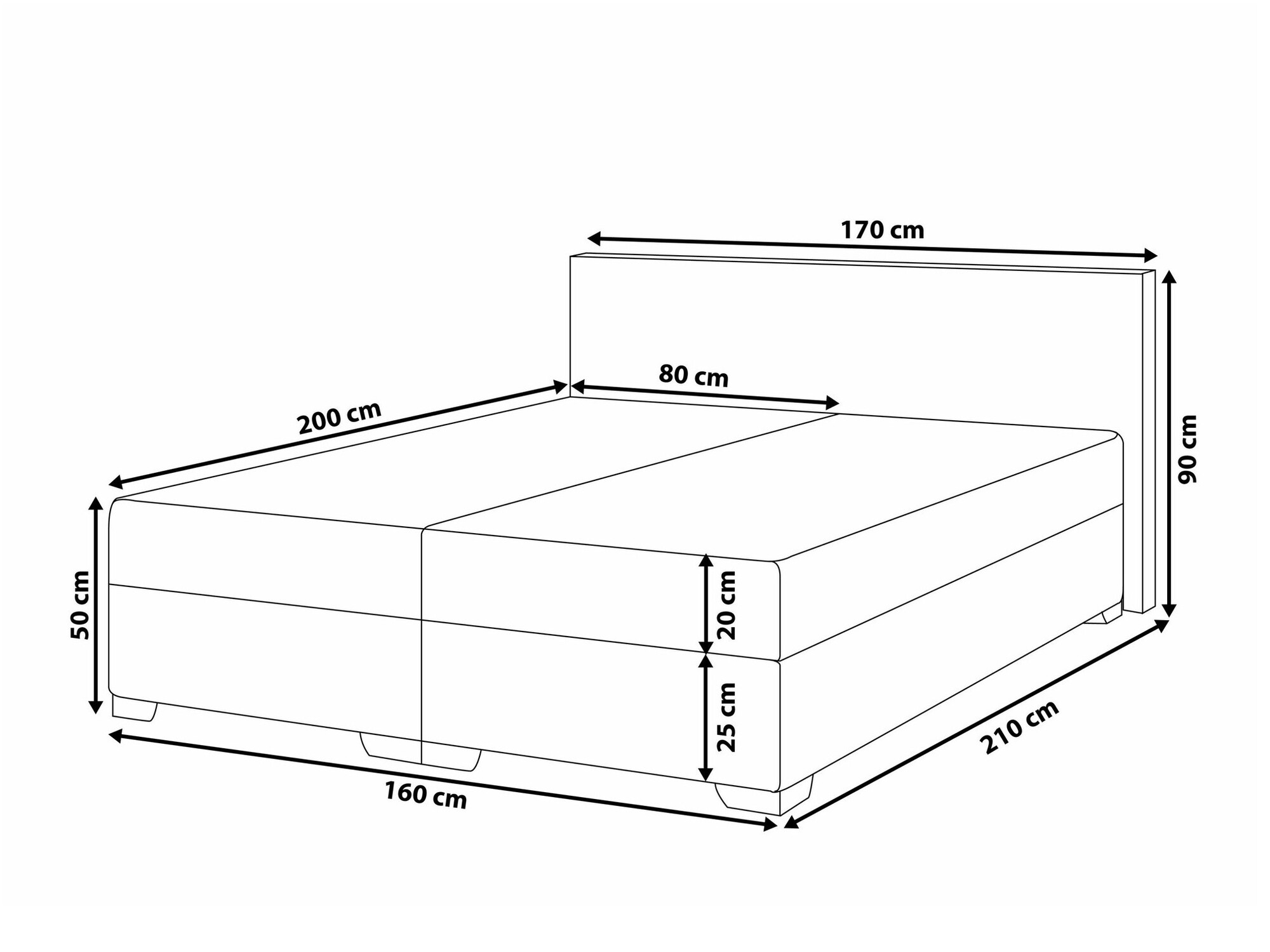 Boxspring krevet Berwyn 1548 (Bež)