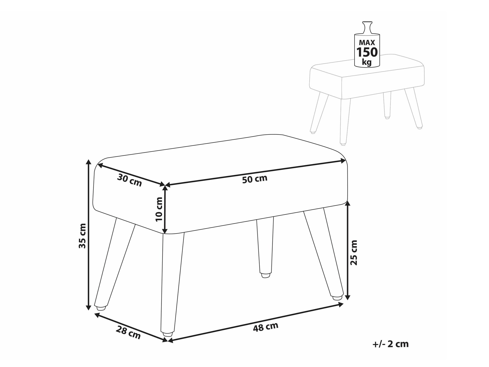Tabure Berwyn 1551 (Bijela)