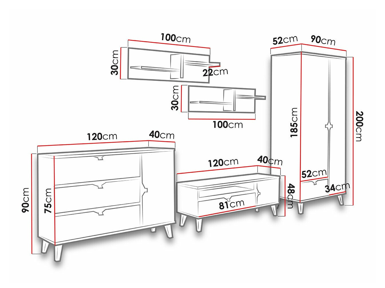 Set za dnevni boravak Etrmoru 145