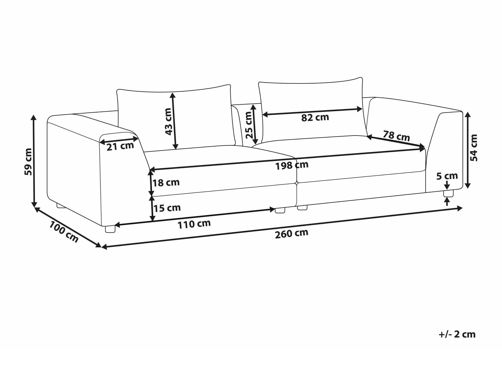Kauč Berwyn 2134 (Bež)