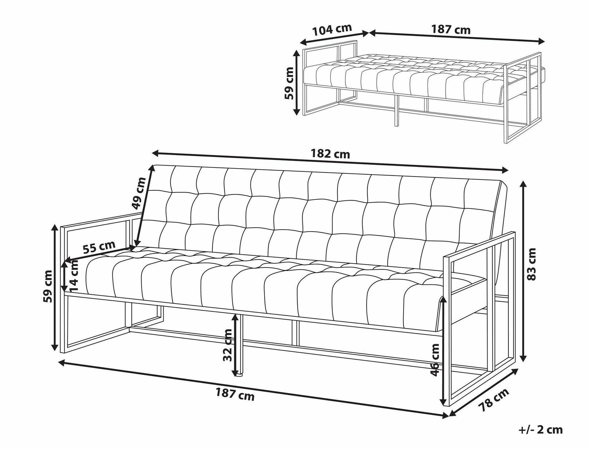 Kauč na razvlačenje Berwyn 1585 (Zelena)