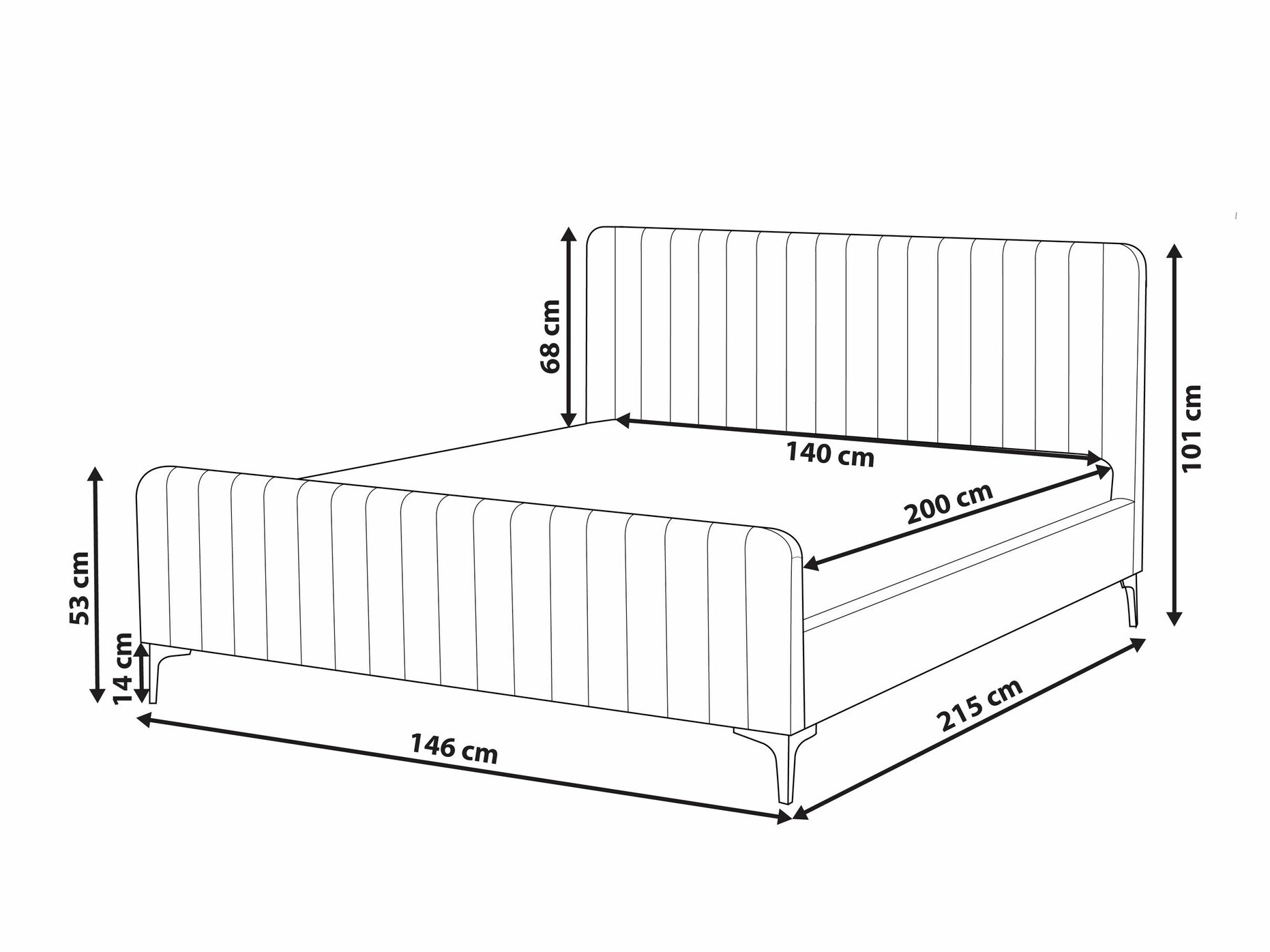 Krevet Berwyn 1584 (Taupe)