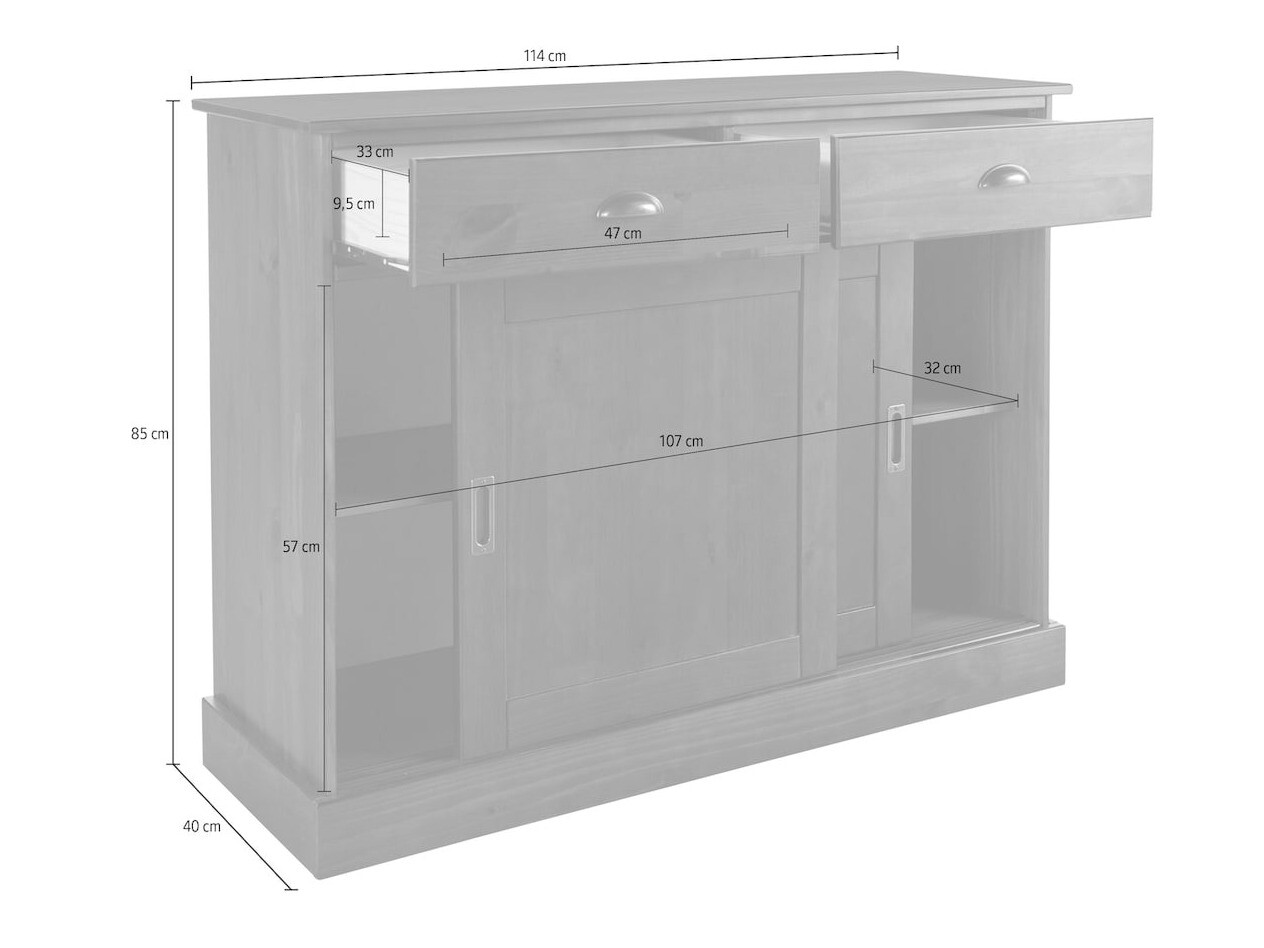 Komoda Felelma 103 (Svijetlo smeđa)