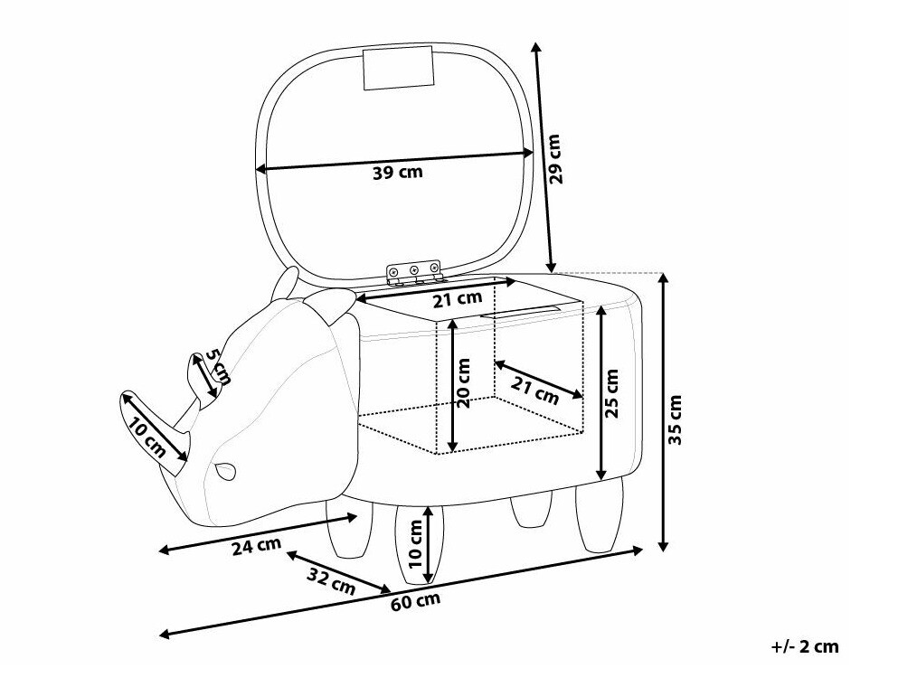Tabure Berwyn 659 (Smeđa)