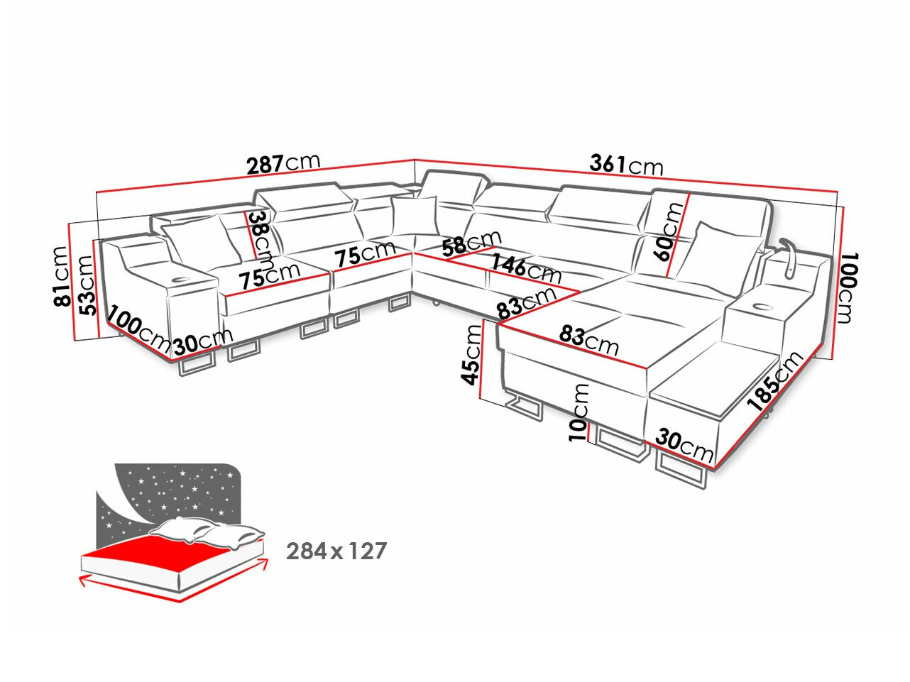 Kutna garnitura Sarasota 160 (Uttario Velvet 2955 + Uttario Velvet 2978)