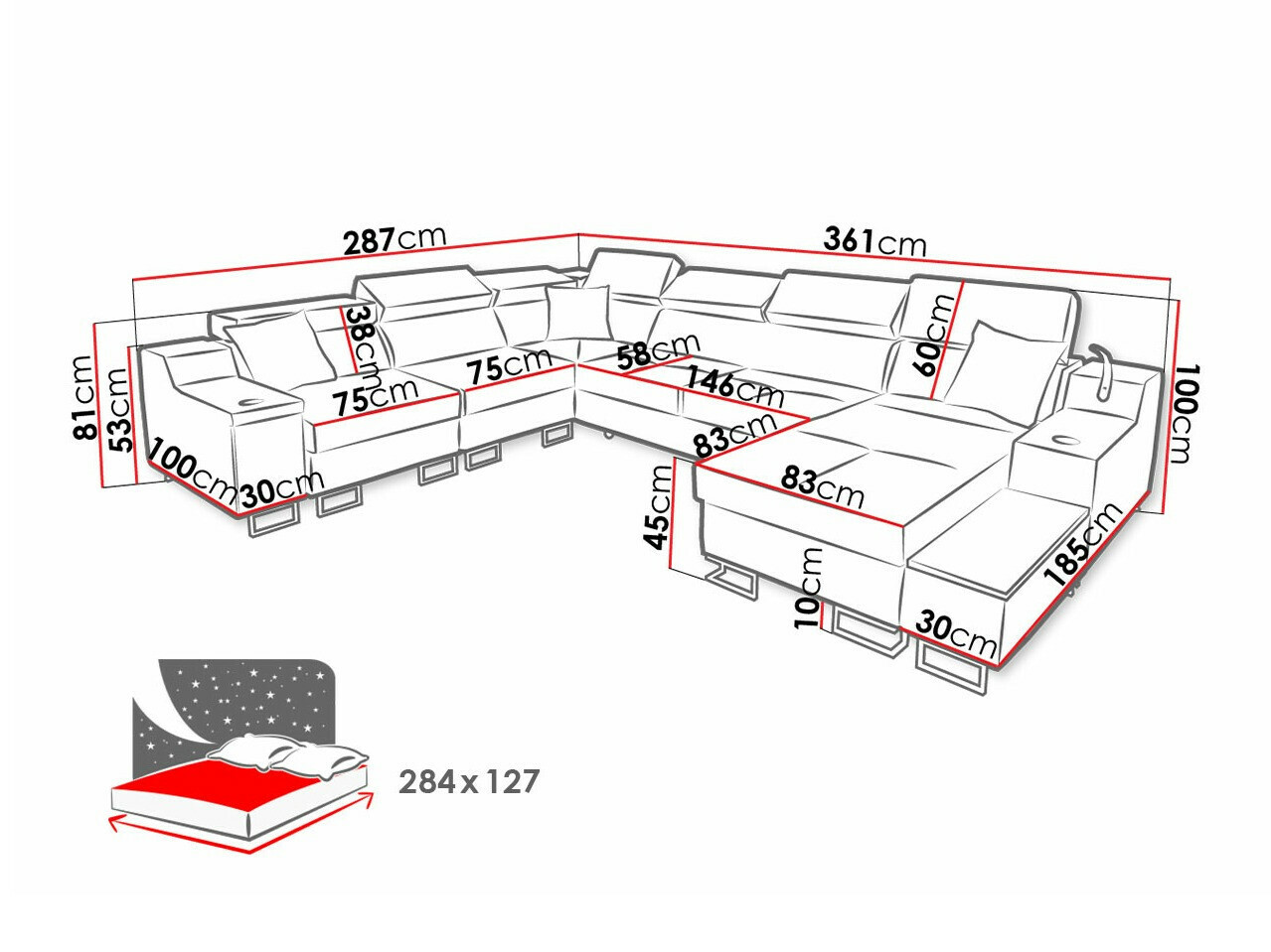 Kutna garnitura Sarasota 160 (Uttario Velvet 2967 + Uttario Velvet 2973)