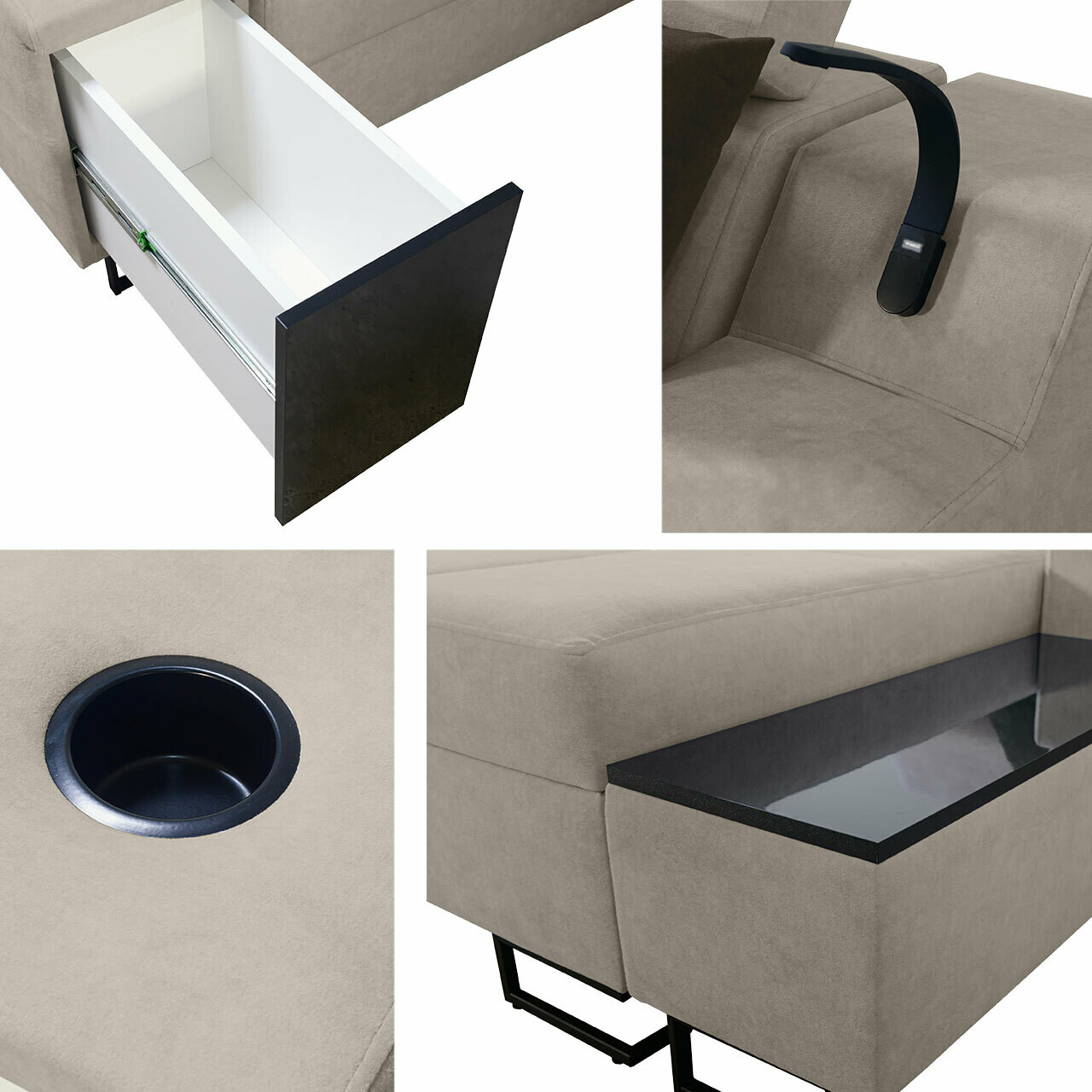 Kutna garnitura Sarasota 160 (Uttario Velvet 2980 + Uttario Velvet 2973)