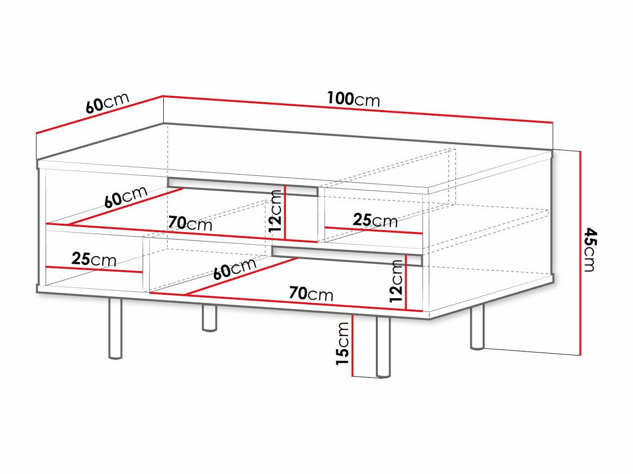 Stolić za kavu Decus (Kašmir)