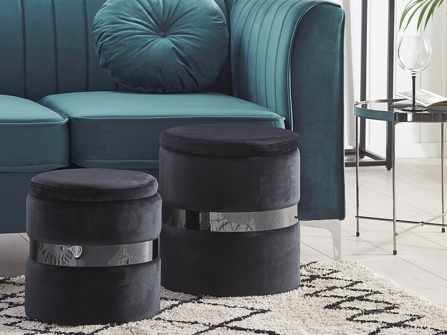 Set taburea Berwyn 1629 (Crna)