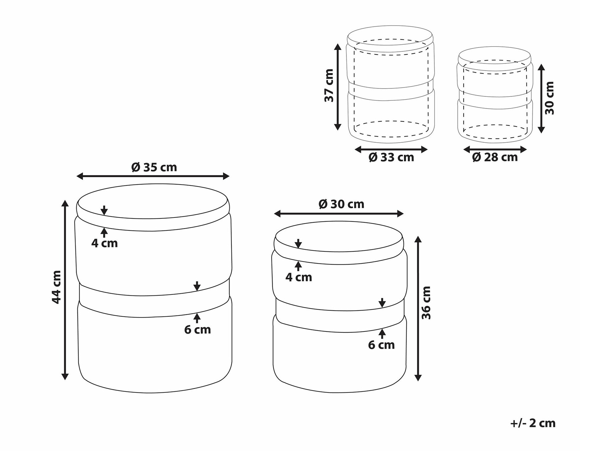 Set taburea Berwyn 1629 (Plava)