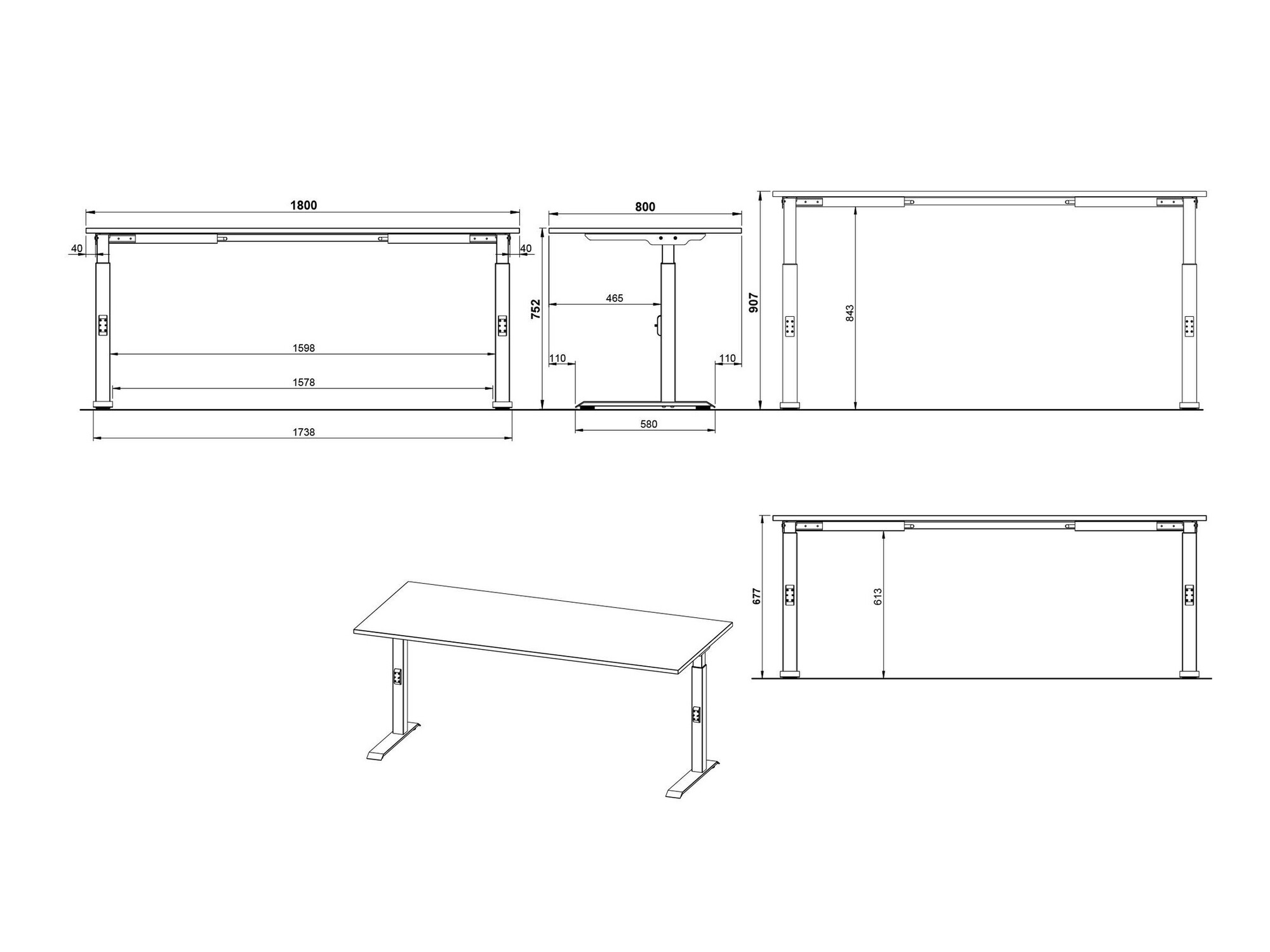Uredski stol Sacramento 422 (Navarra hrast + Bijela)