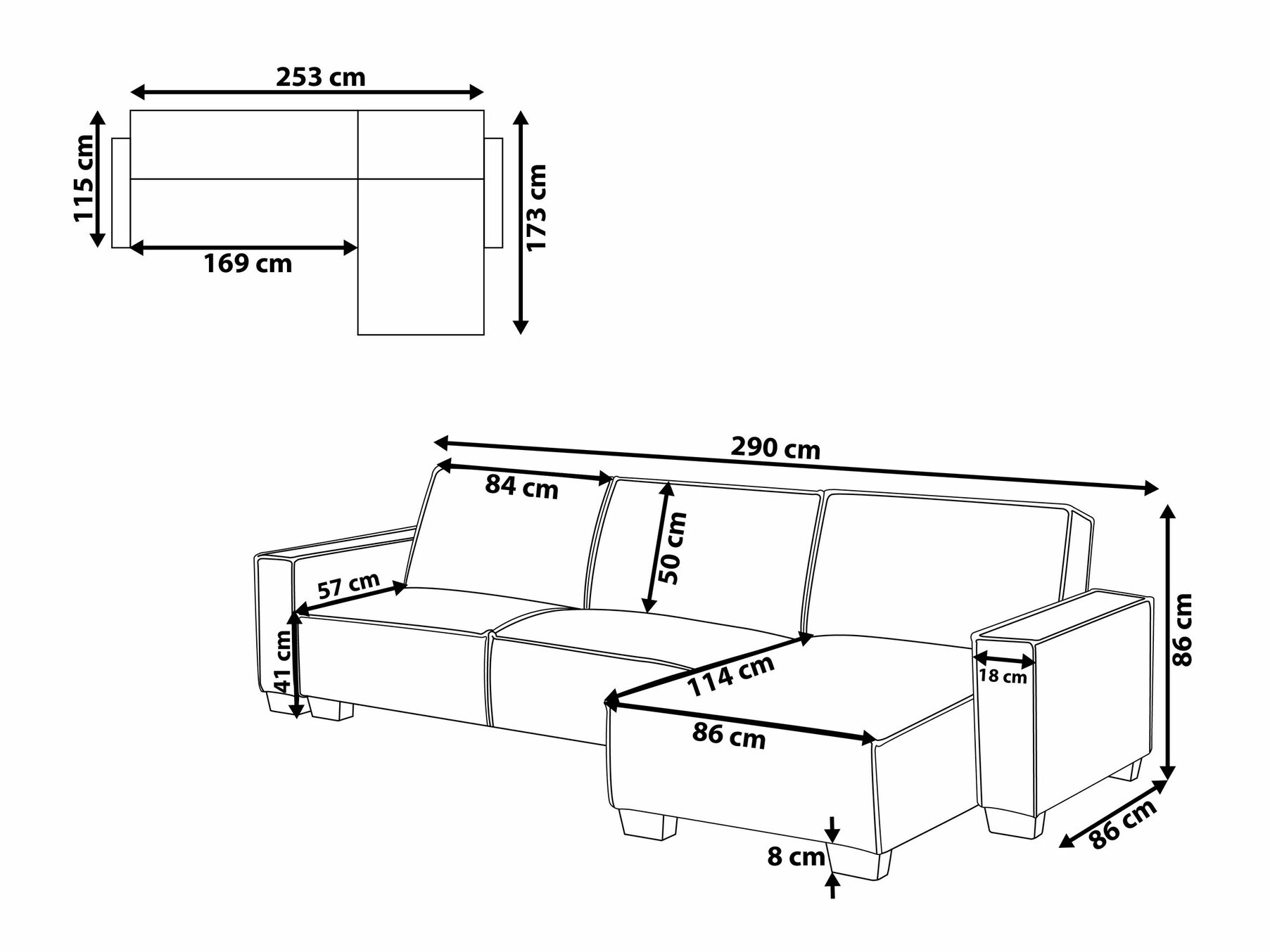 Kutna garnitura Berwyn 1649