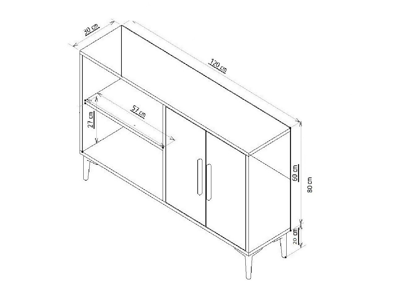 Ormarić Dunliru 100 (Hrast + Zlatna)