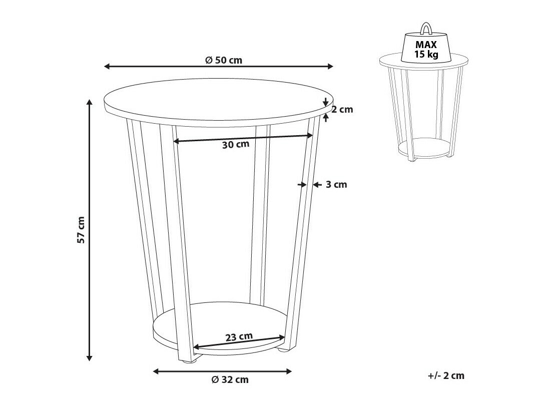 Pomoćni stolić Berwyn 1105