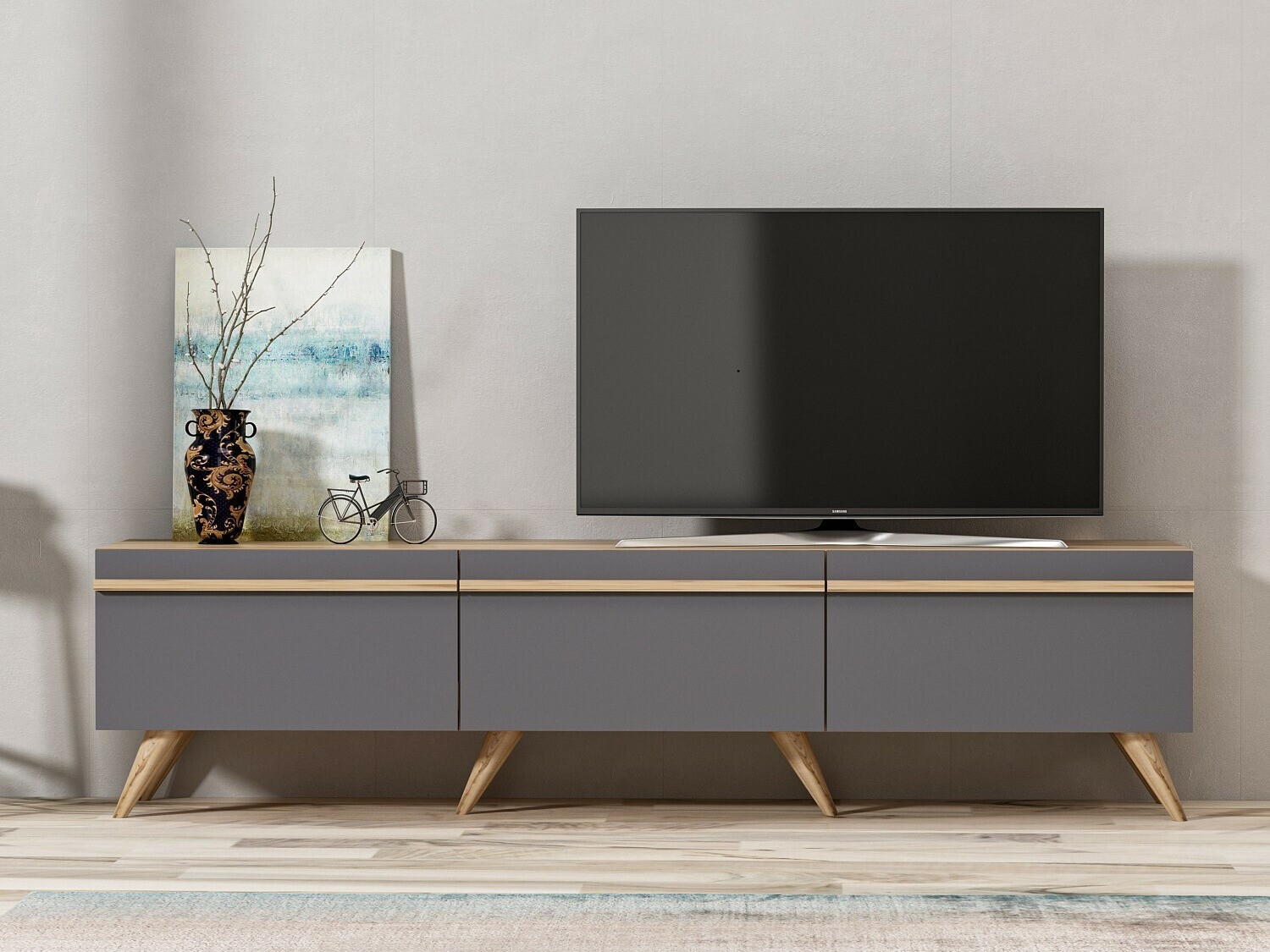 TV stol Kailua 952 (Antracit + Hrast)
