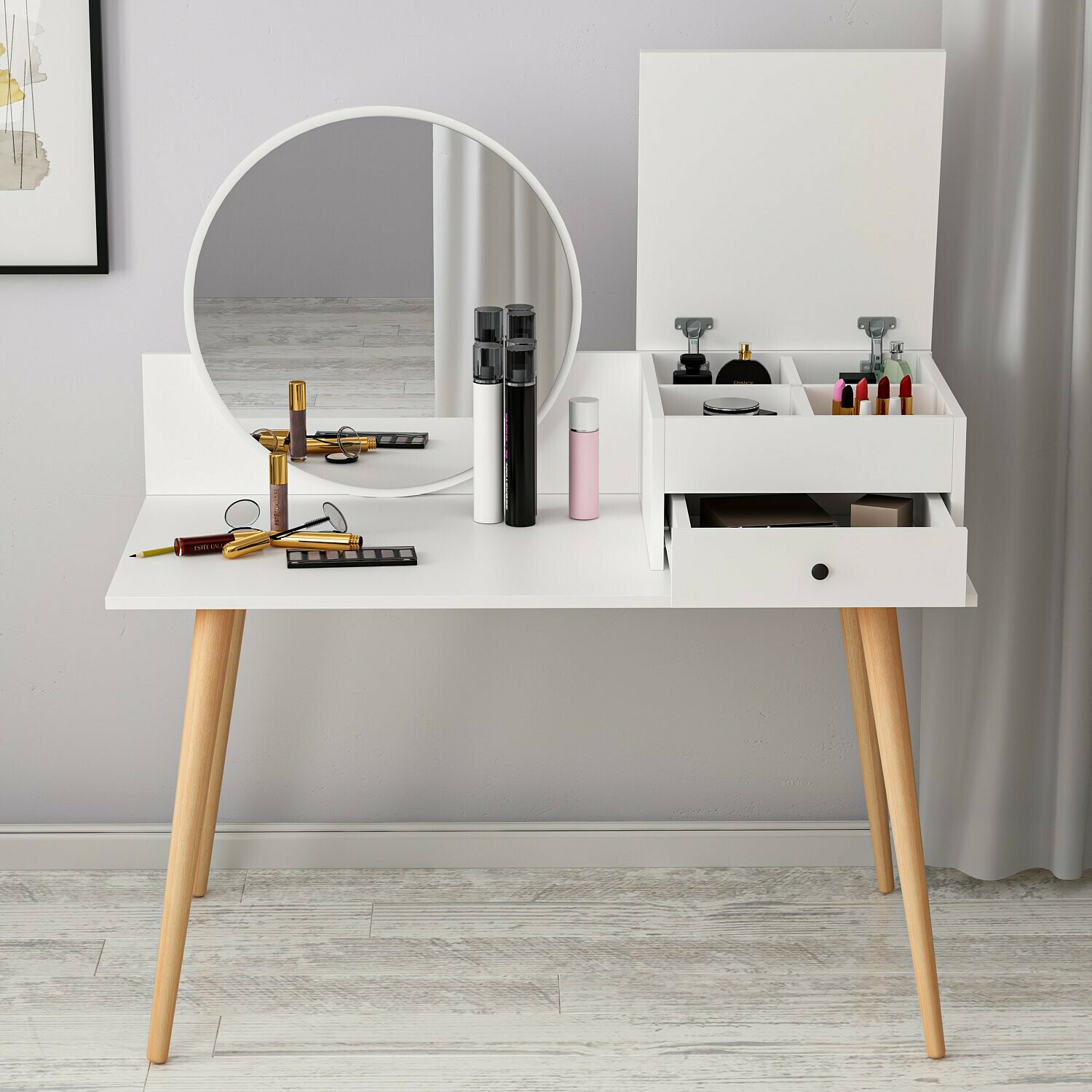 Toaletni stolić Kailua 215 (Bijela)