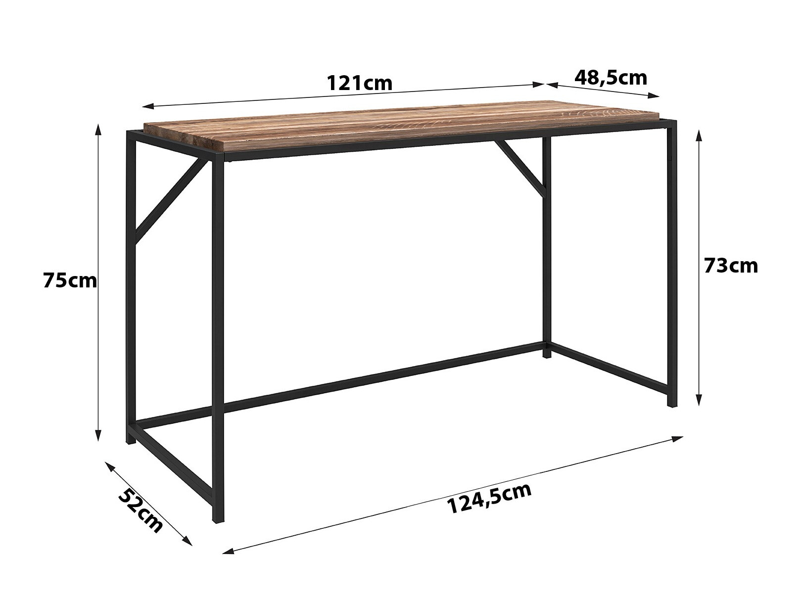 Uredski stol Tulsa 637 (Tamno smeđa + Zlatna)