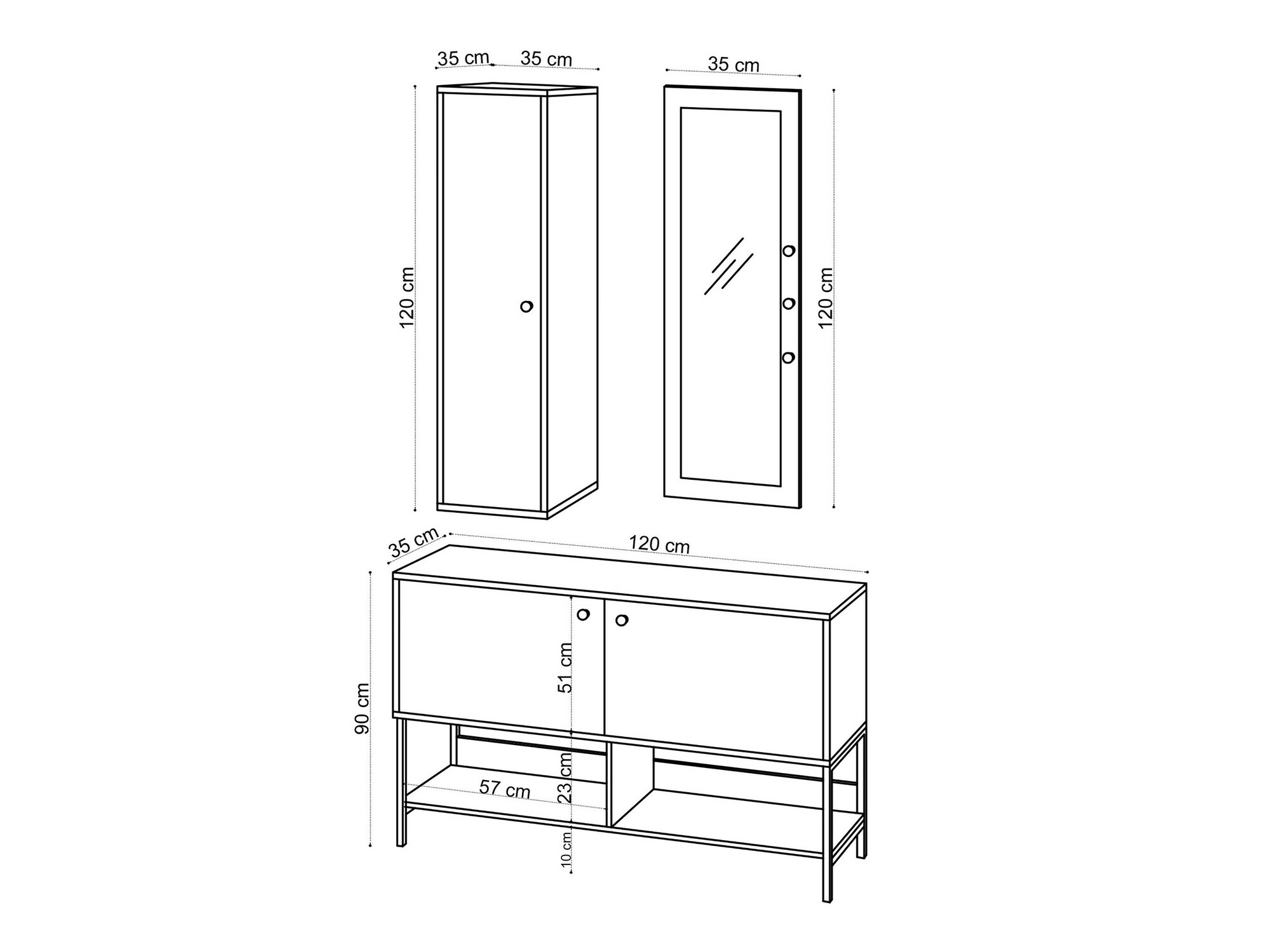 Set za hodnik Sonliro 108