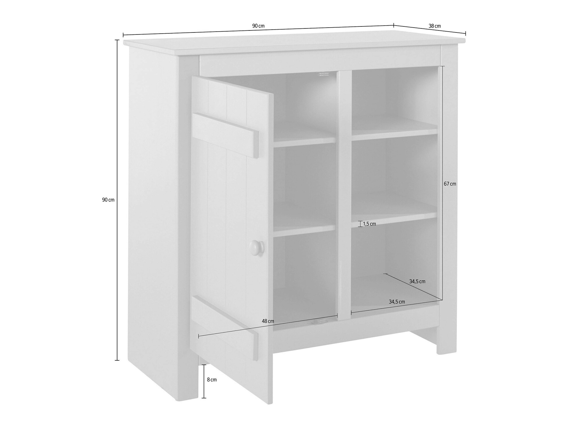 Ormarić Denton 1275 (Bijela)