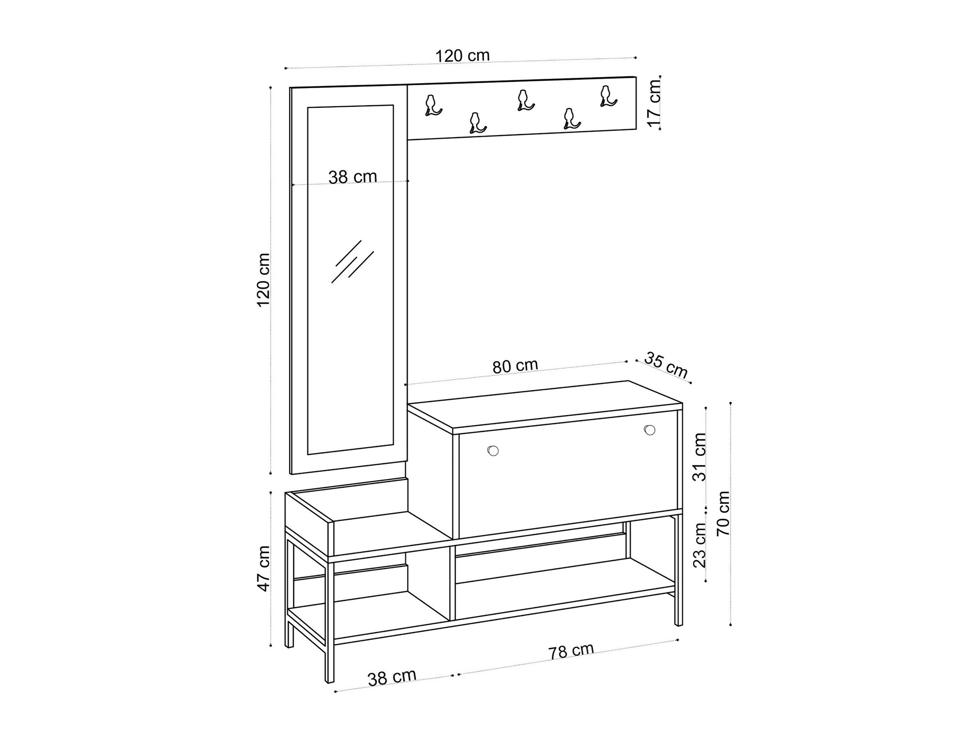 Set za hodnik Sonliro 114