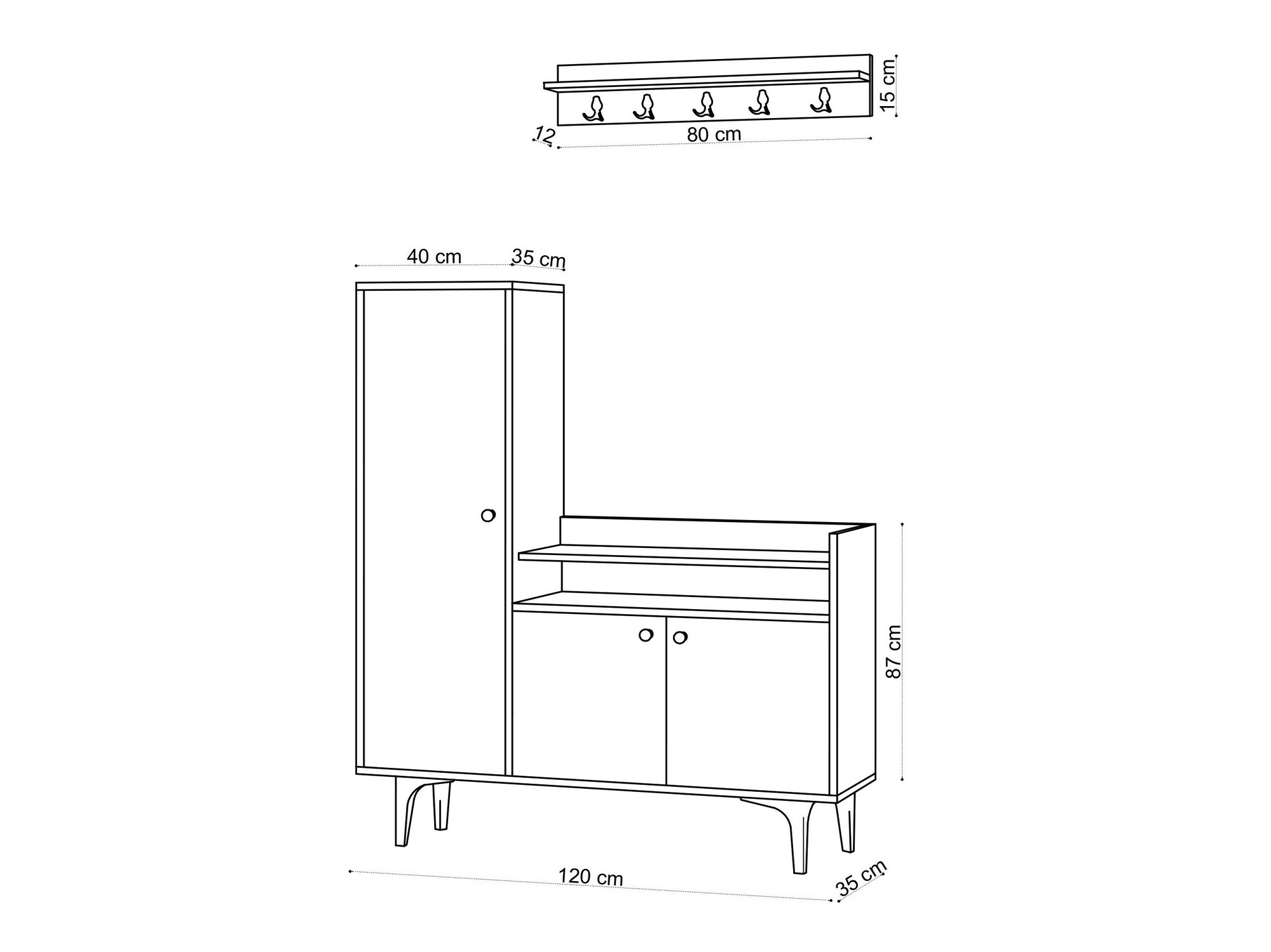 Set za hodnik Sonliro 120