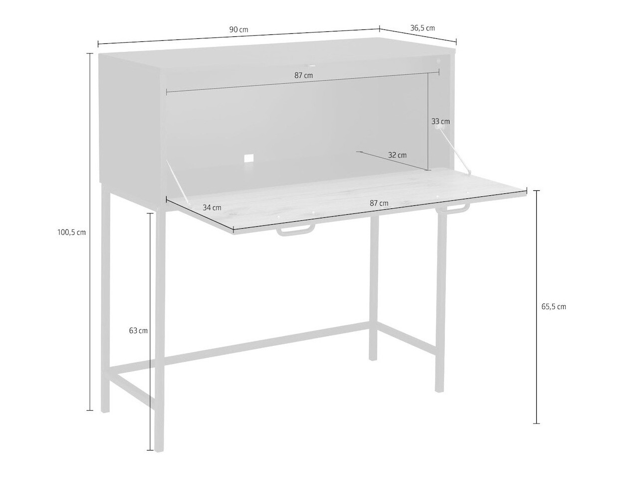Konzolni stolić Mersalo 109