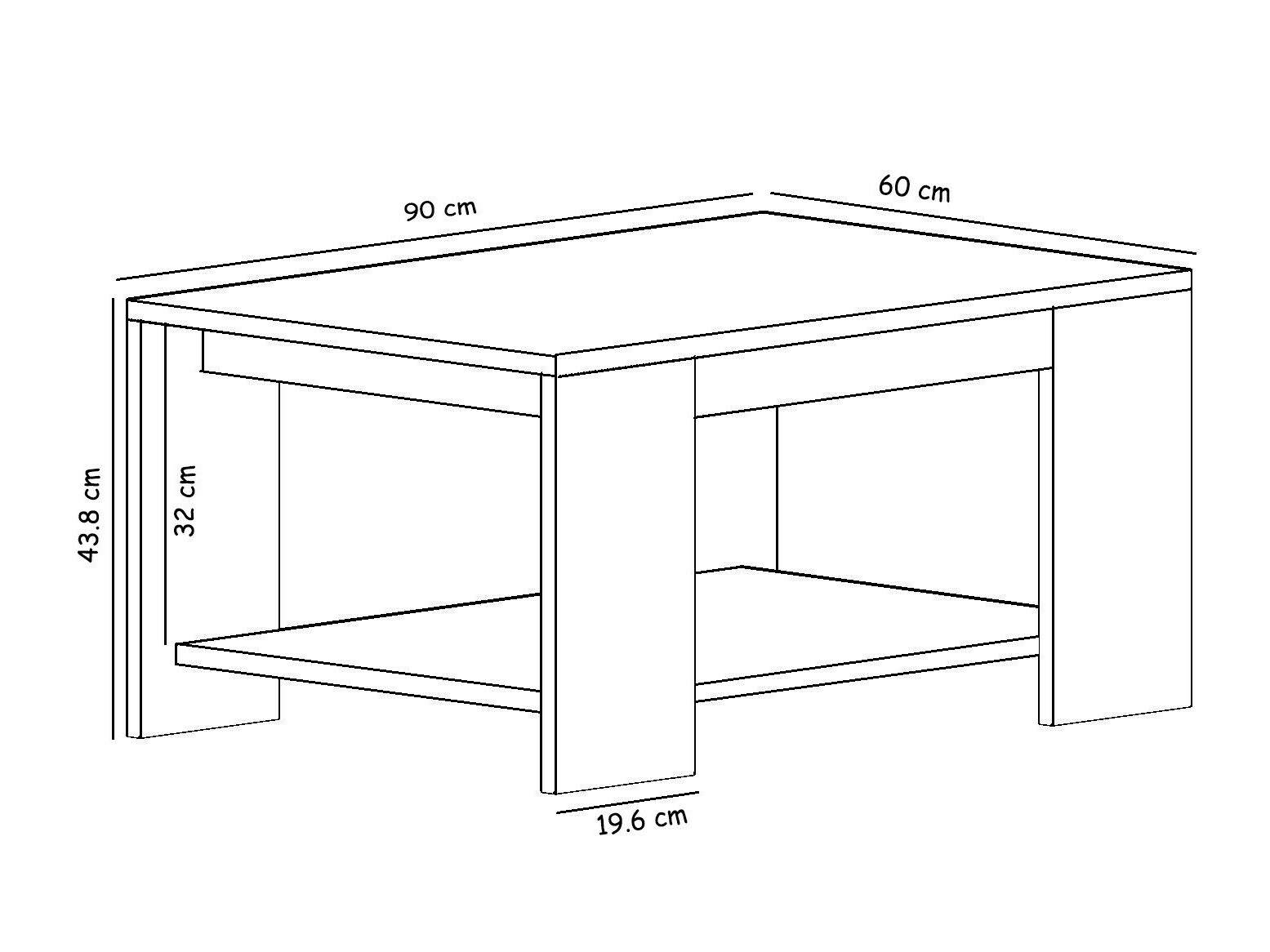 Stolić za kavu Kailua 1815 (Bijela)