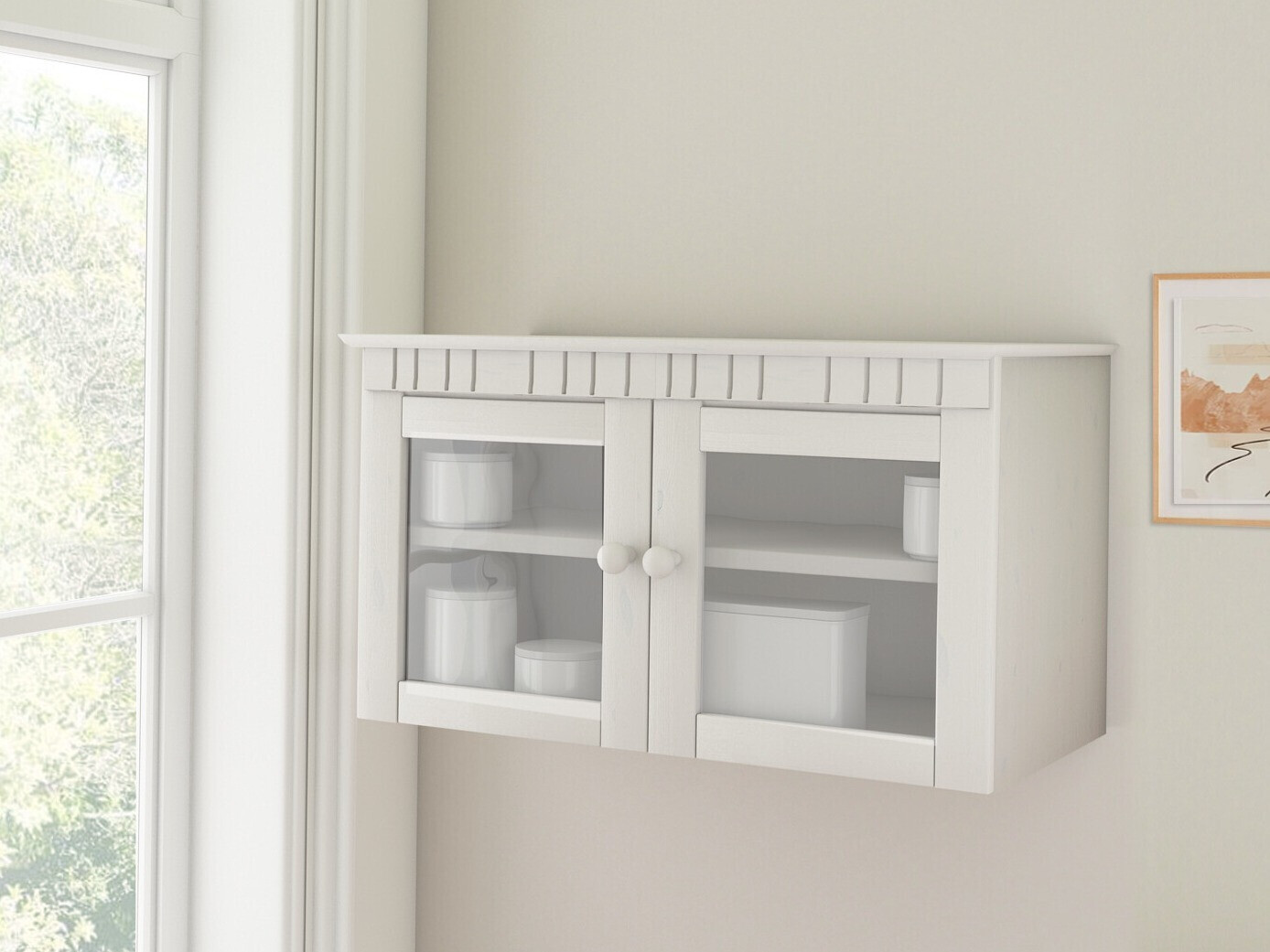 Zidna polica Elbelba 106 (Bijela)