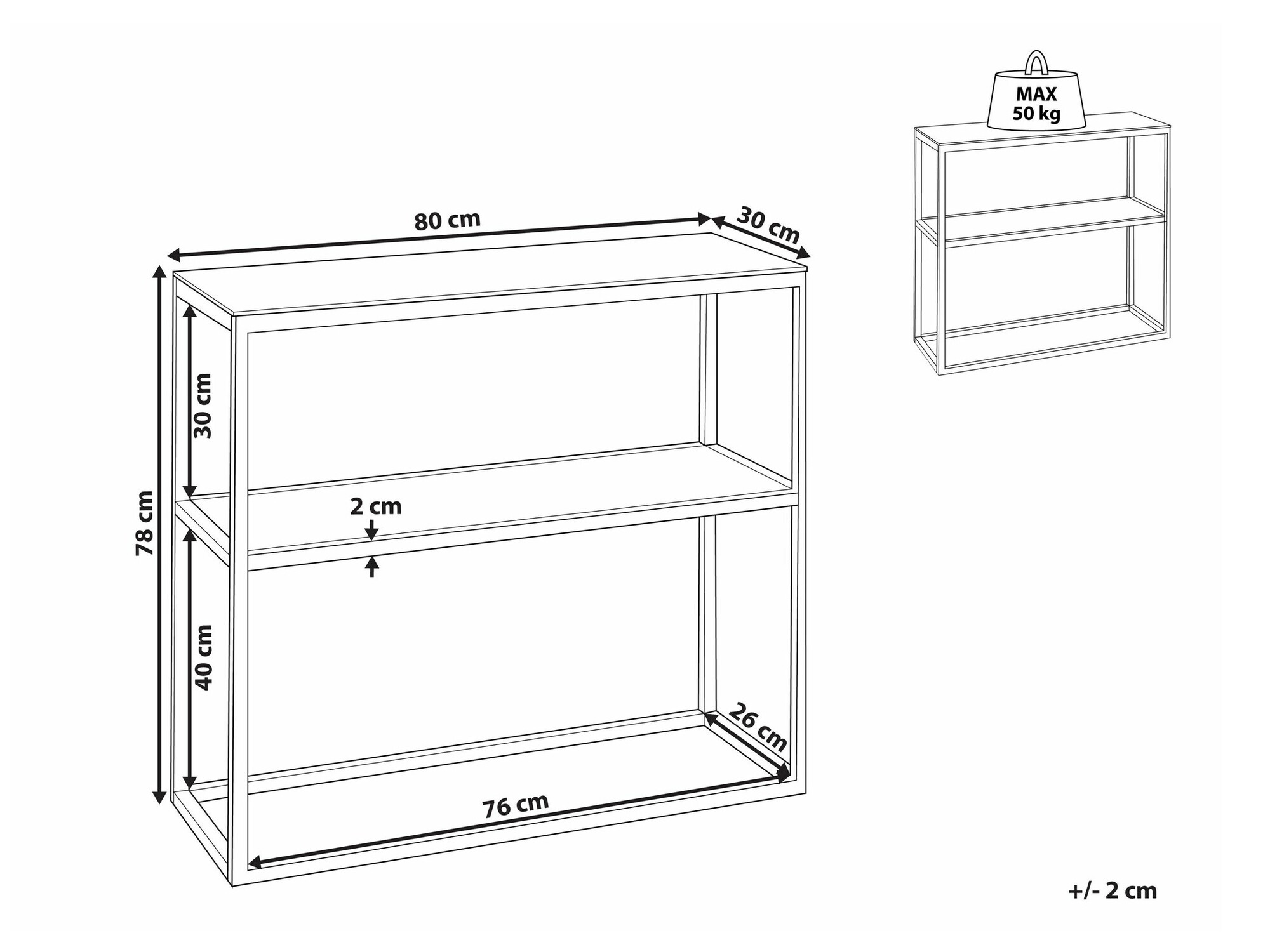 Konzolni stolić Berwyn 1703