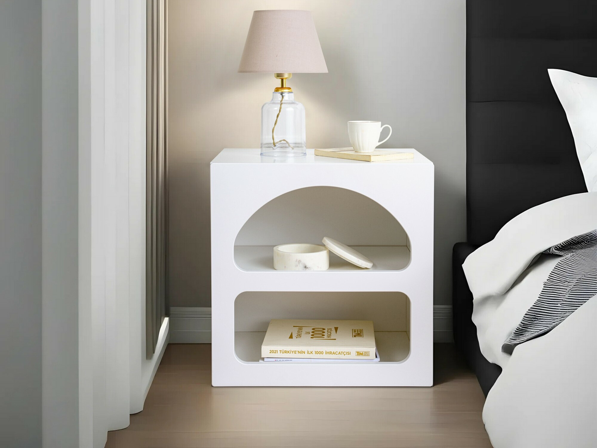 Noćni ormarić Kailua 1824 (Bijela)