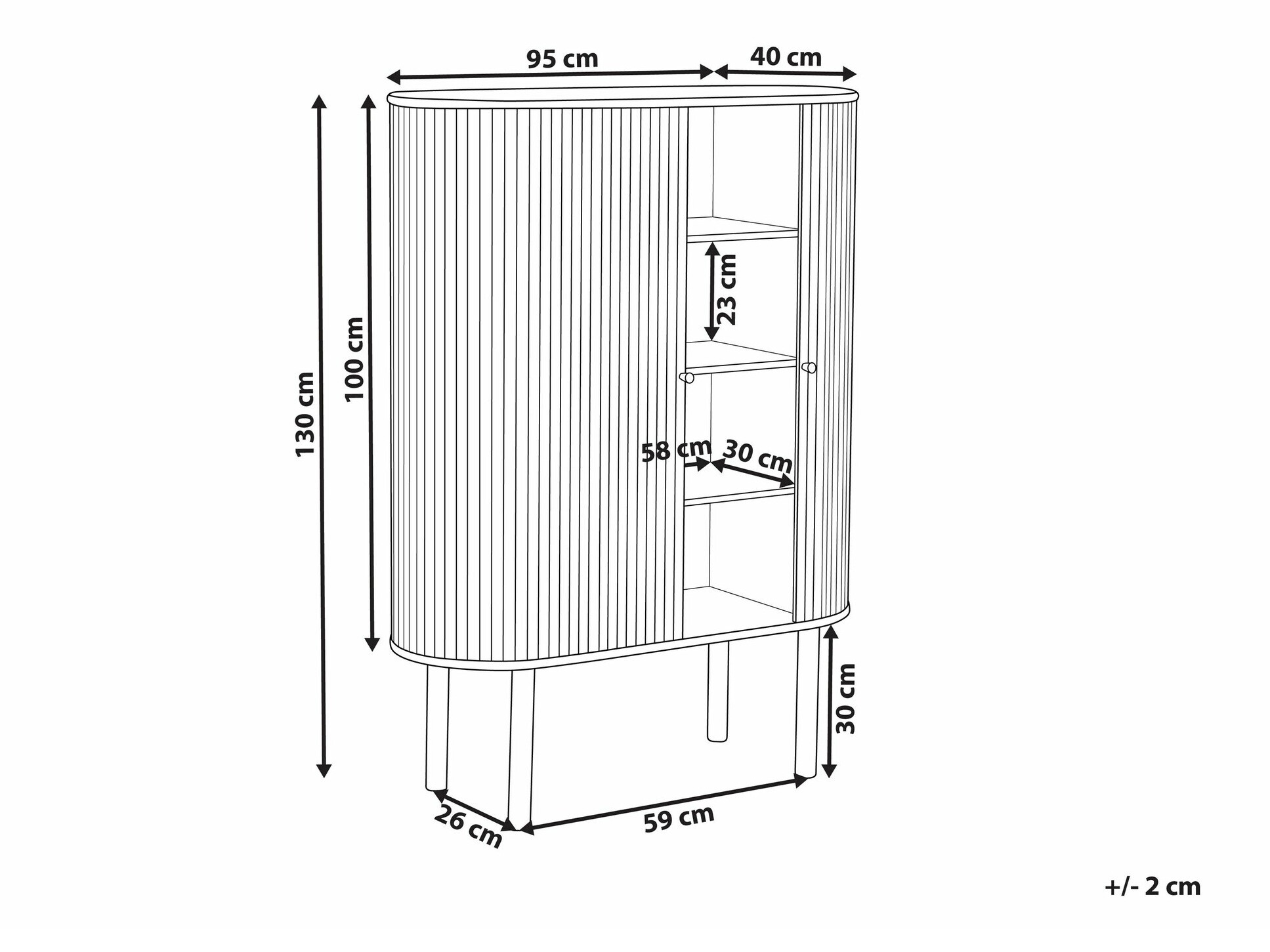 Ormarić Berwyn 1697